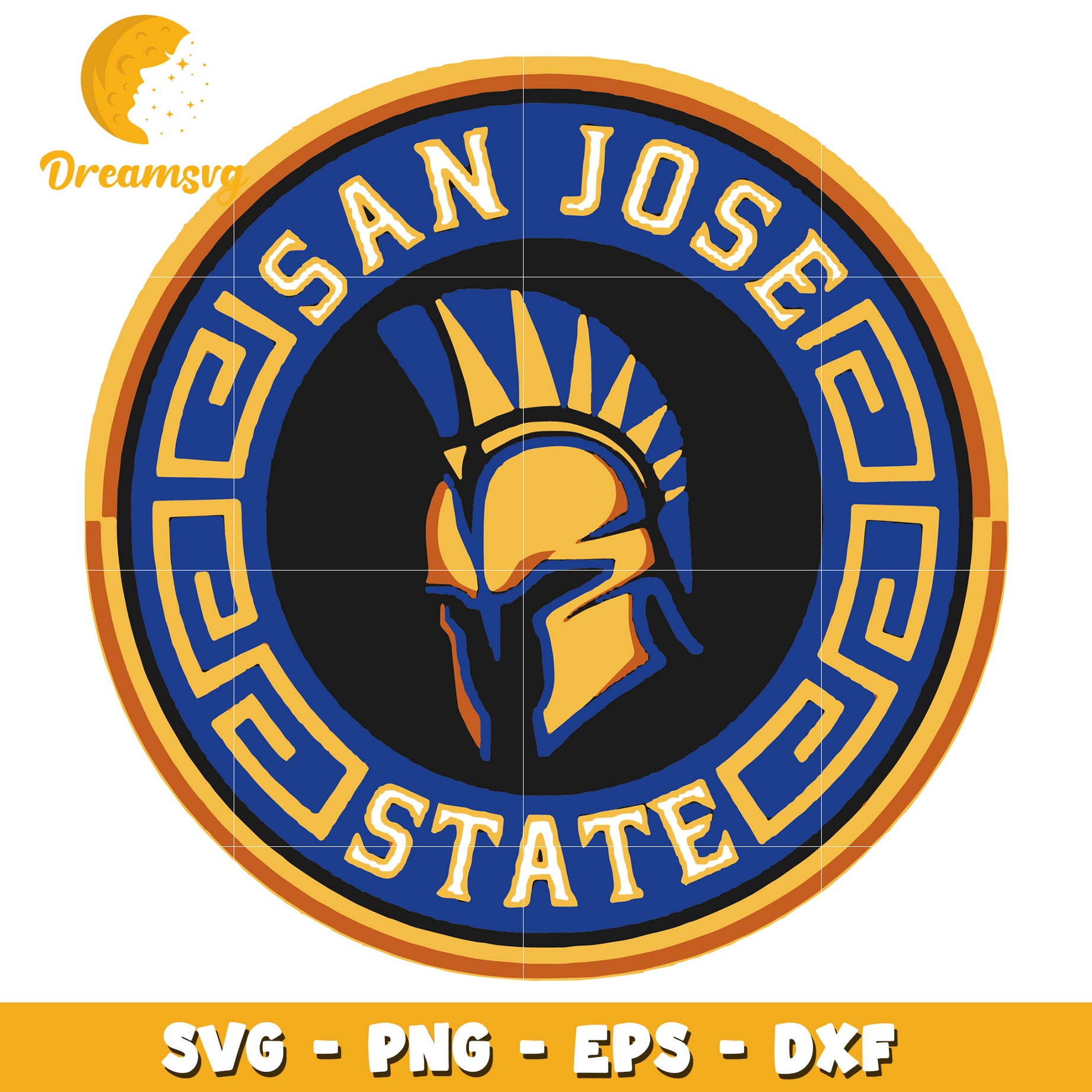 San Jose State University Spartan Logo SVG File for Crafts