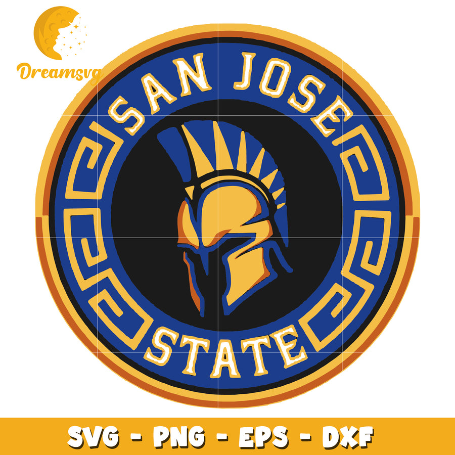 San Jose State University Spartan Logo SVG File for Crafts