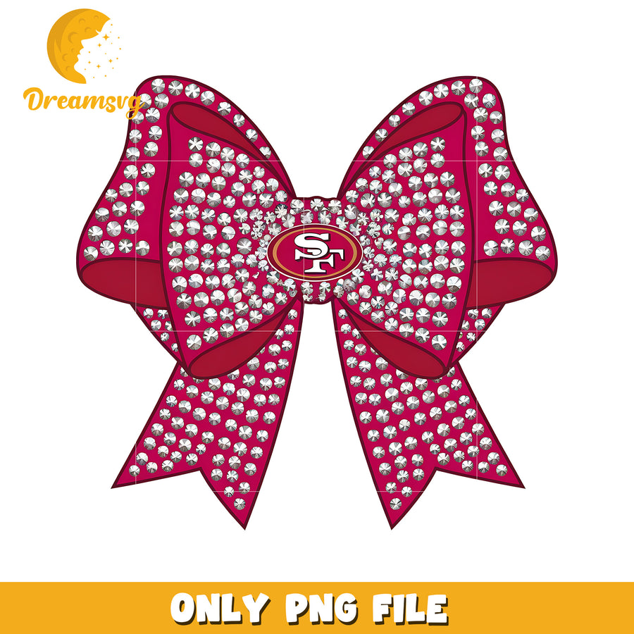 San francisco 49ers png, nfl standings png, nfl bow tie 49ers png