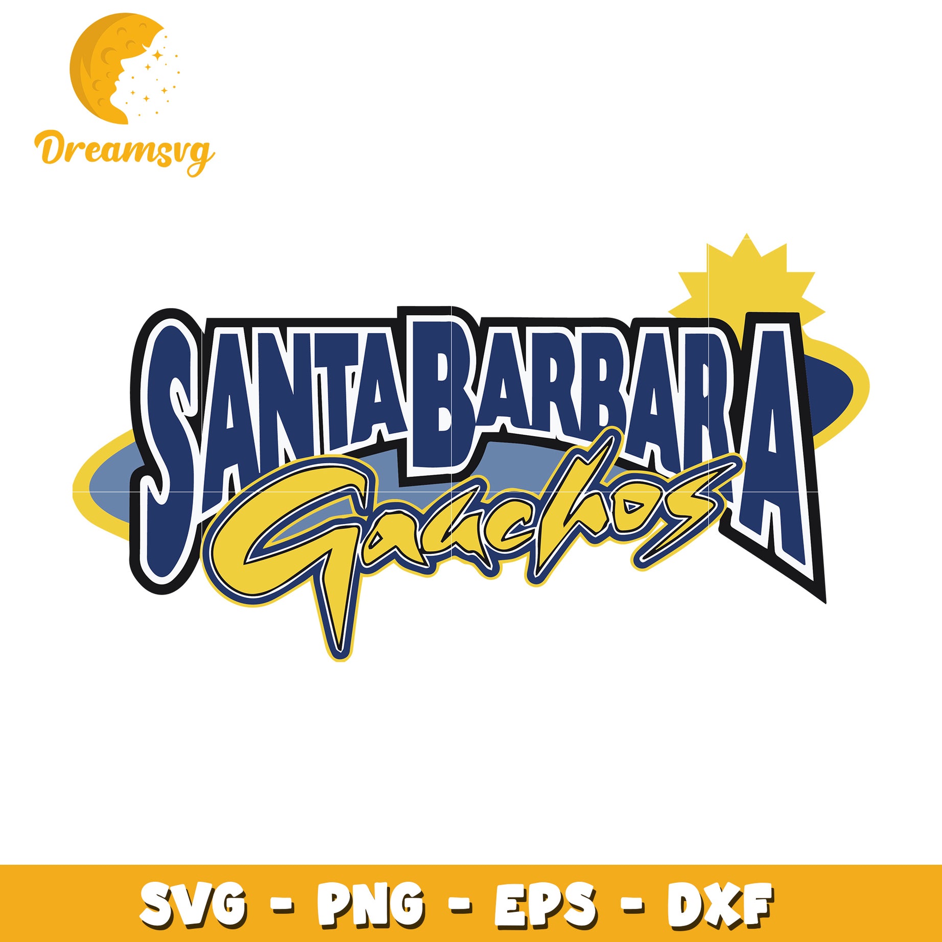 Santa Barbara Gauchos SVG Cut File