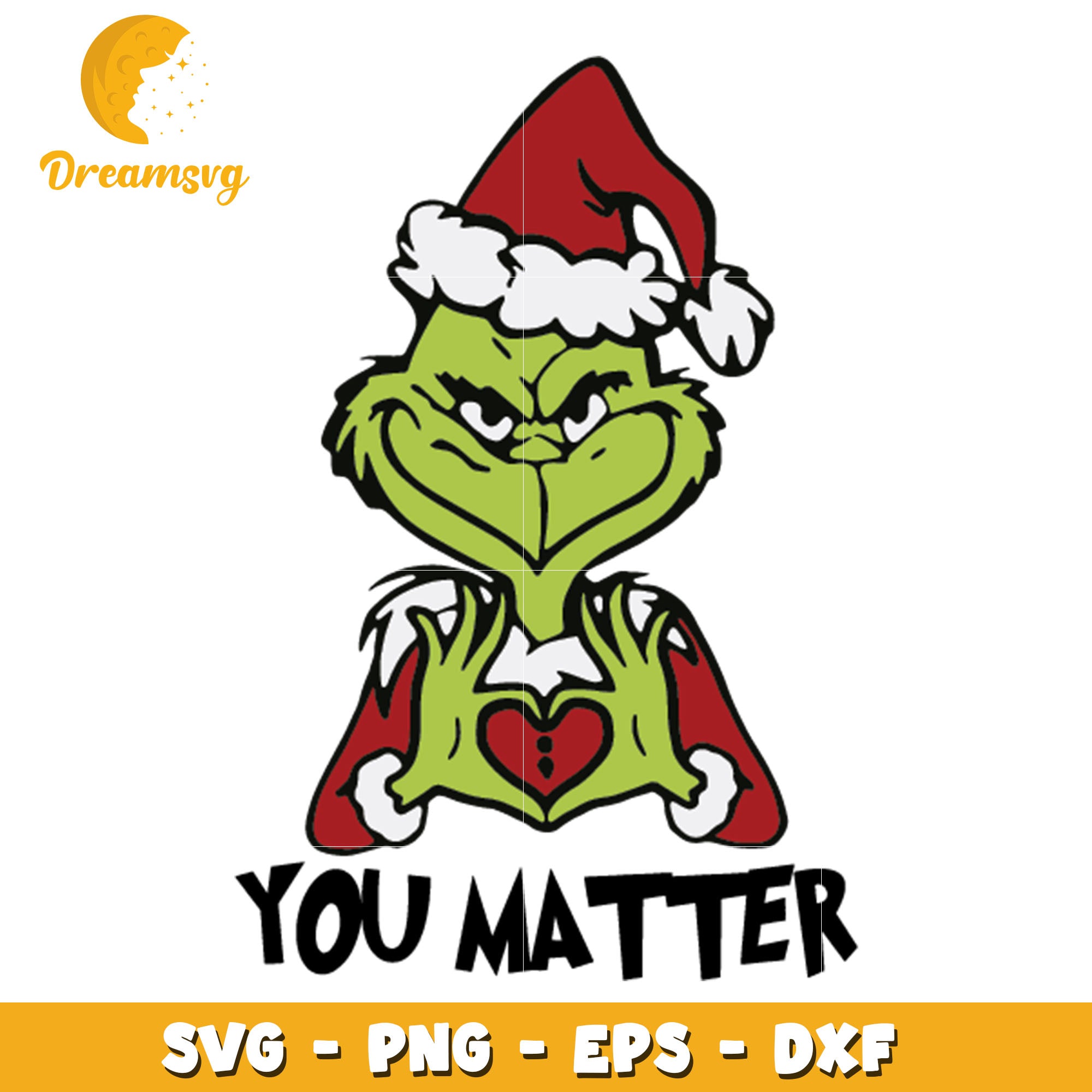 Santa Grinch You Matter svg, Santa Grinch svg, christmas svg