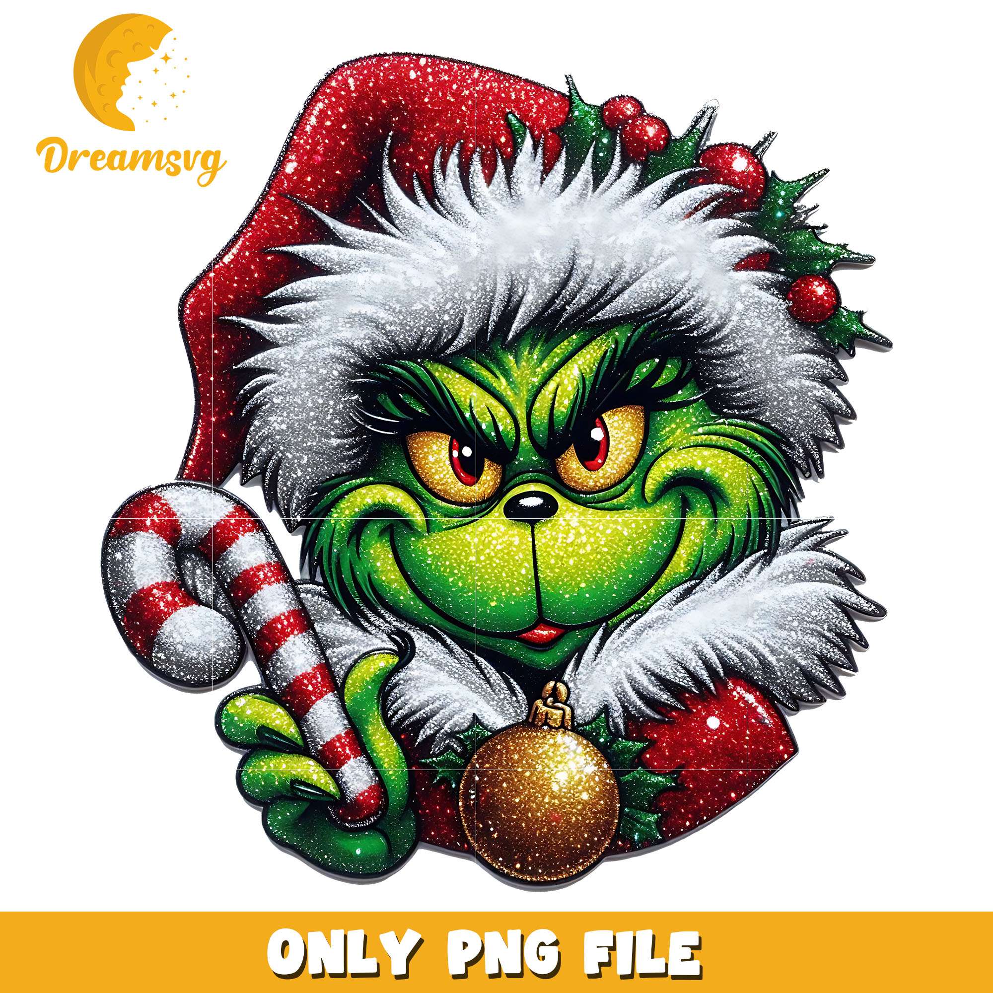 Santa Grinch and candy cane png, grinch png, christmas png