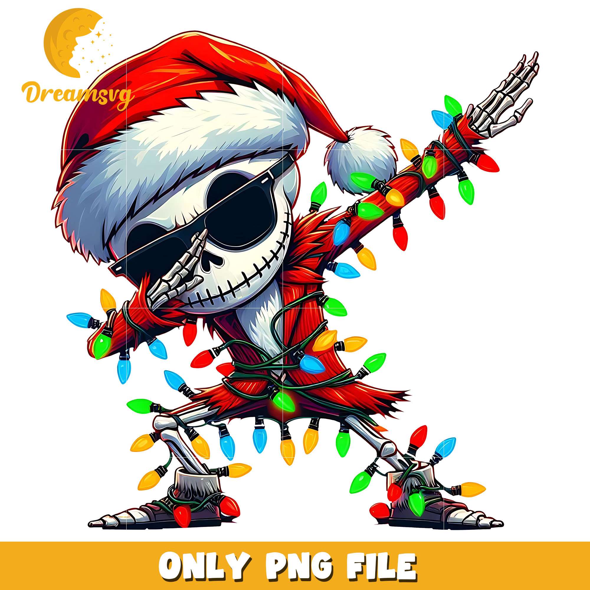 Santa Jack Skelington dab dance png, character png, christmas png