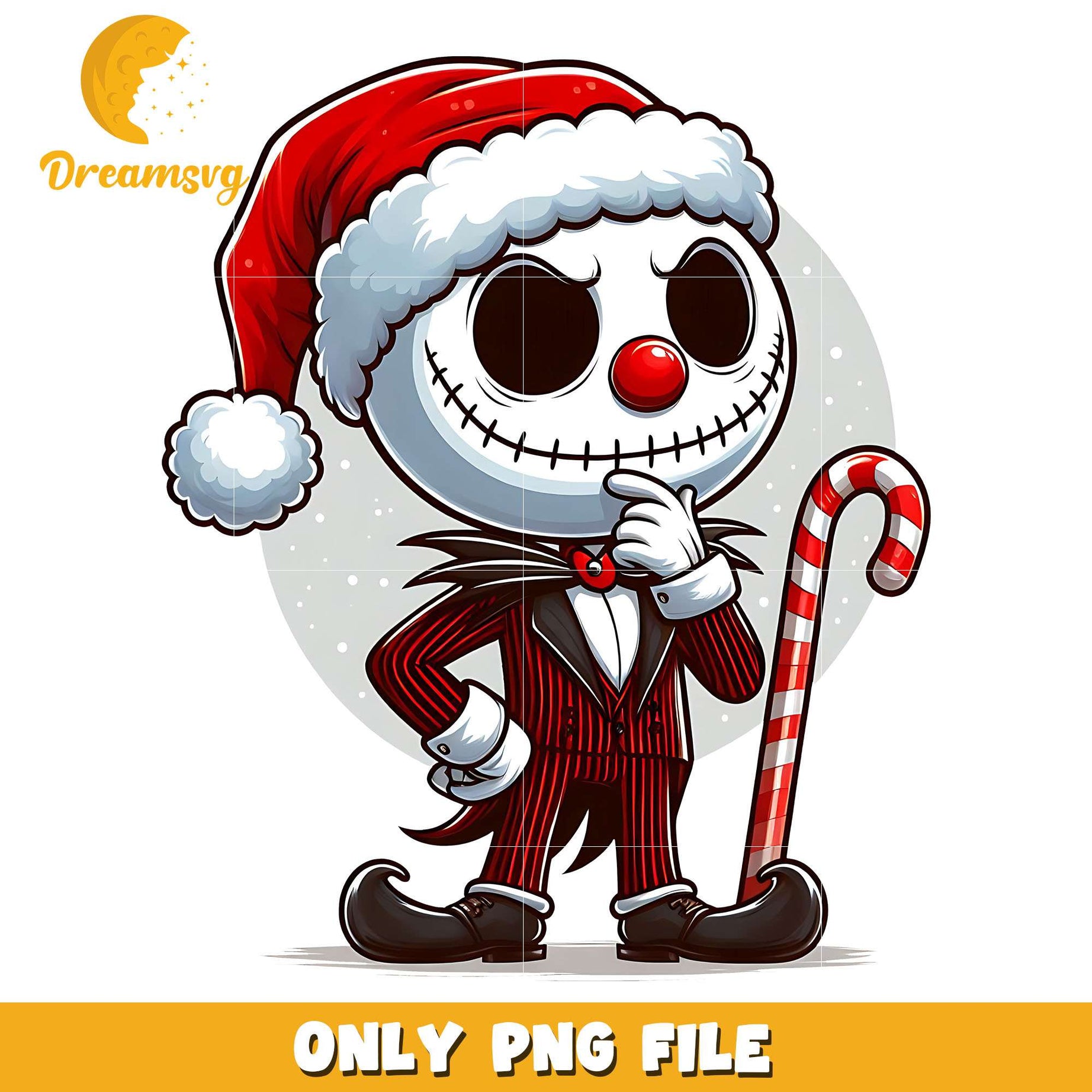 Santa Jack Skelington png, hornor character png, christmas png