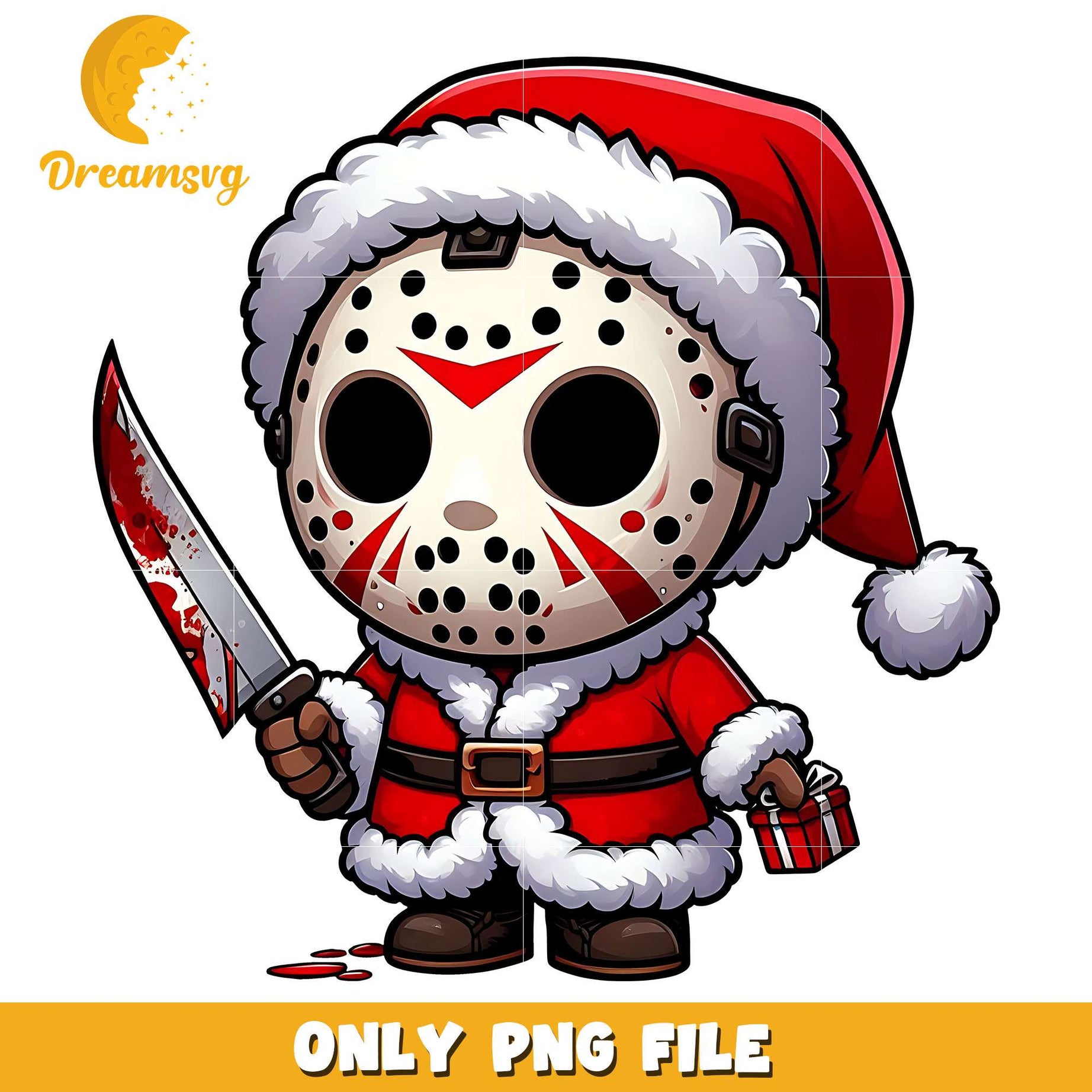 Santa Jason png, hornor character png, christmas png