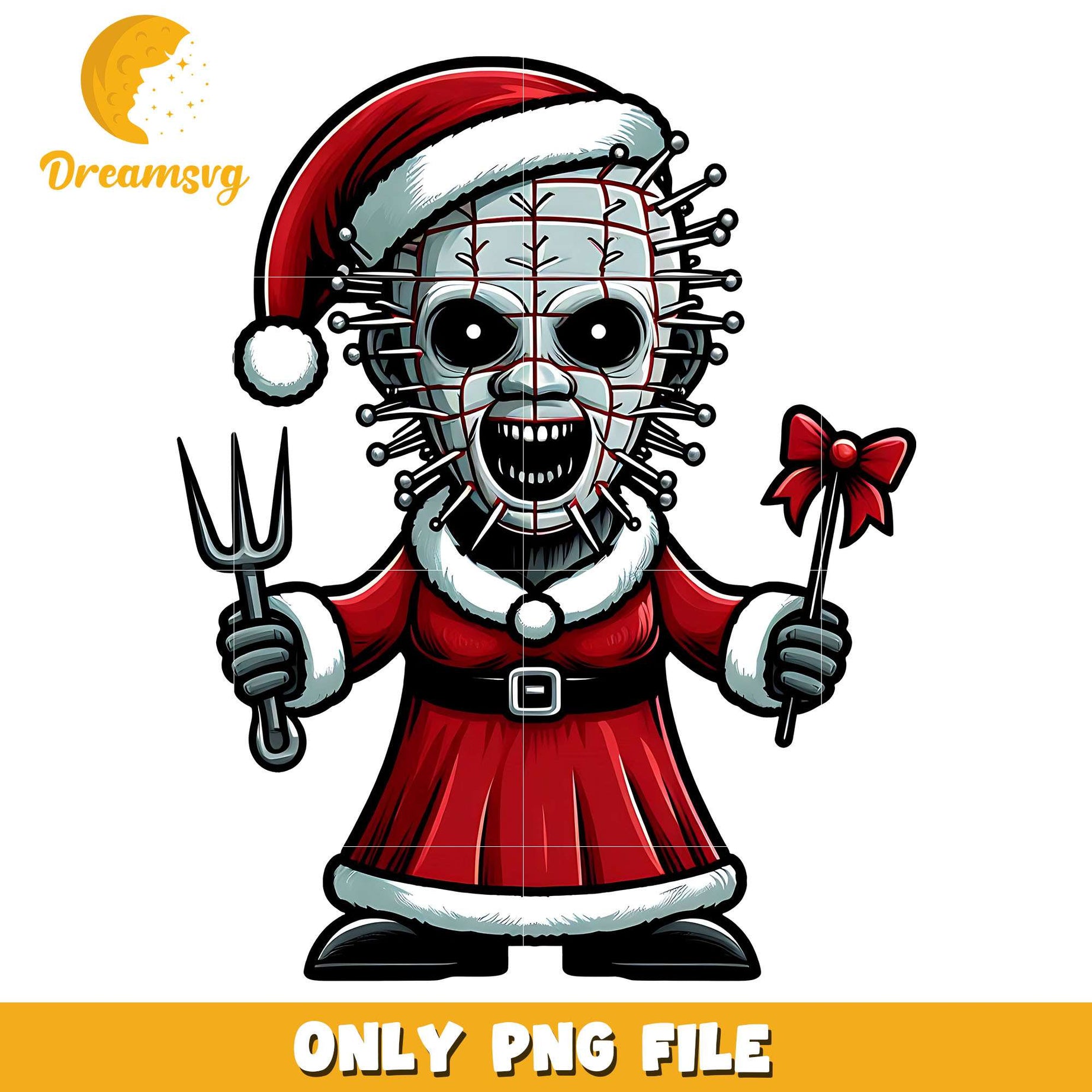 Santa Rachel png, hornor character png, christmas png