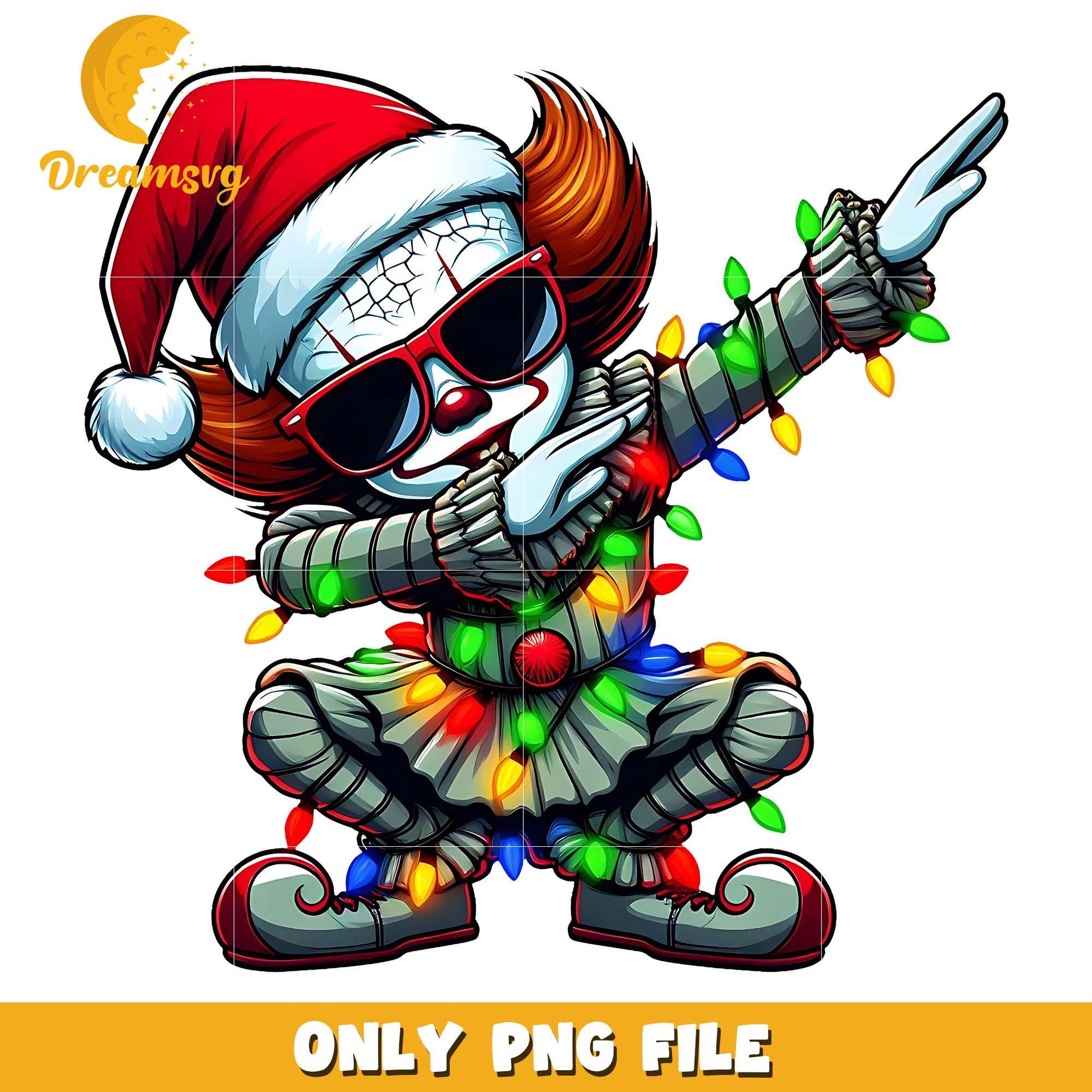 Santa chucky dab dance png, character png, christmas png