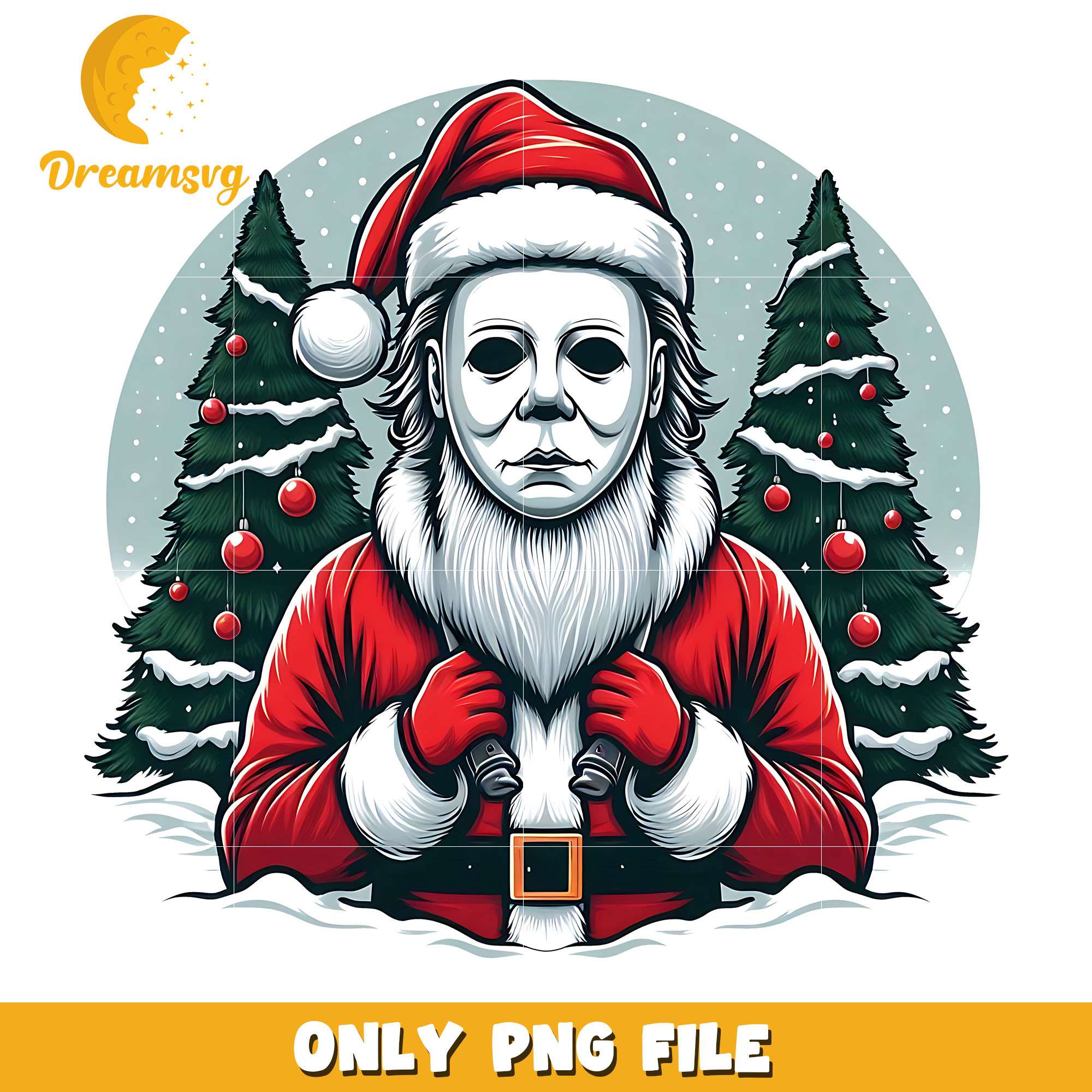 Santa claus Michael Myers png, christmas day png, christmas png