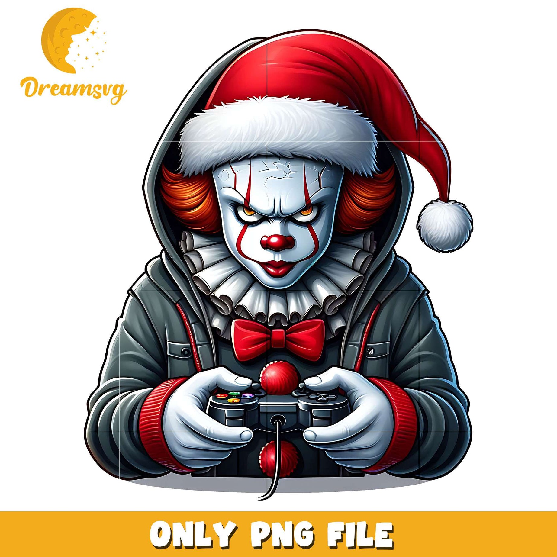 Santa claus Pennywise png, christmas day png, christmas png