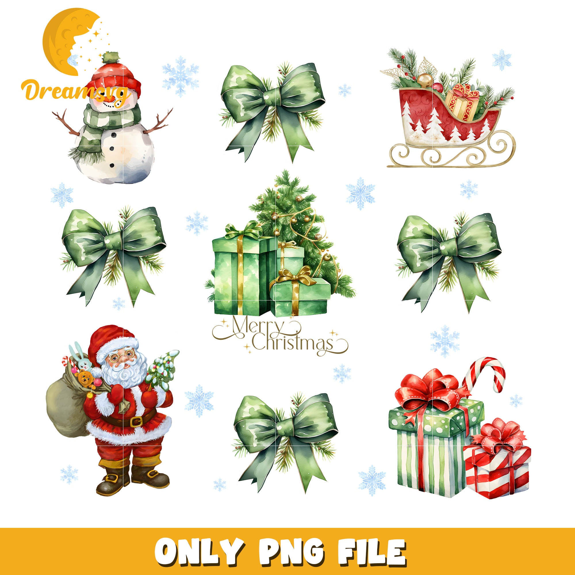 Santa claus merry christmas and gift png, the santa clauses png