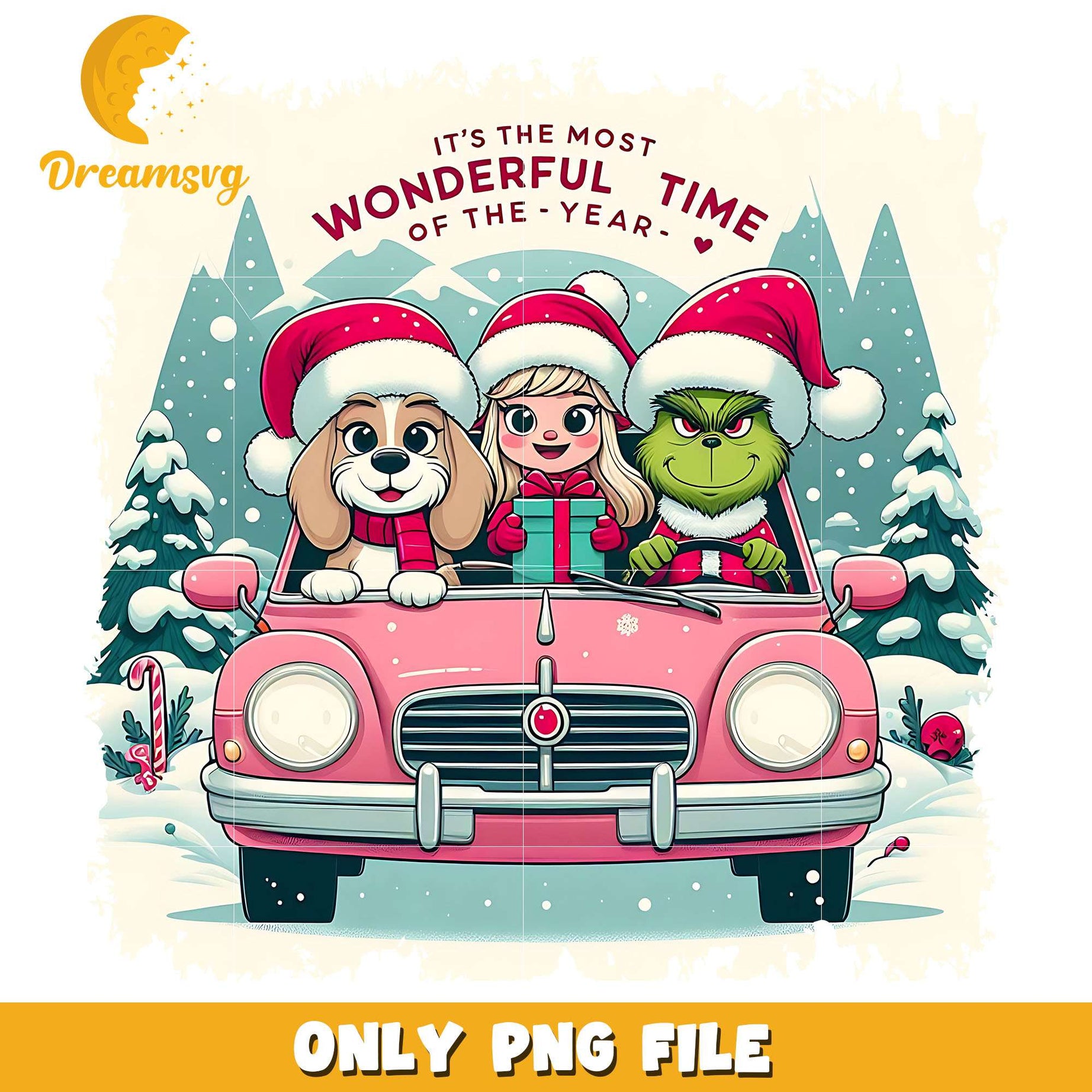 Santa grinch the most wonderful time png, grinch png, christmas png