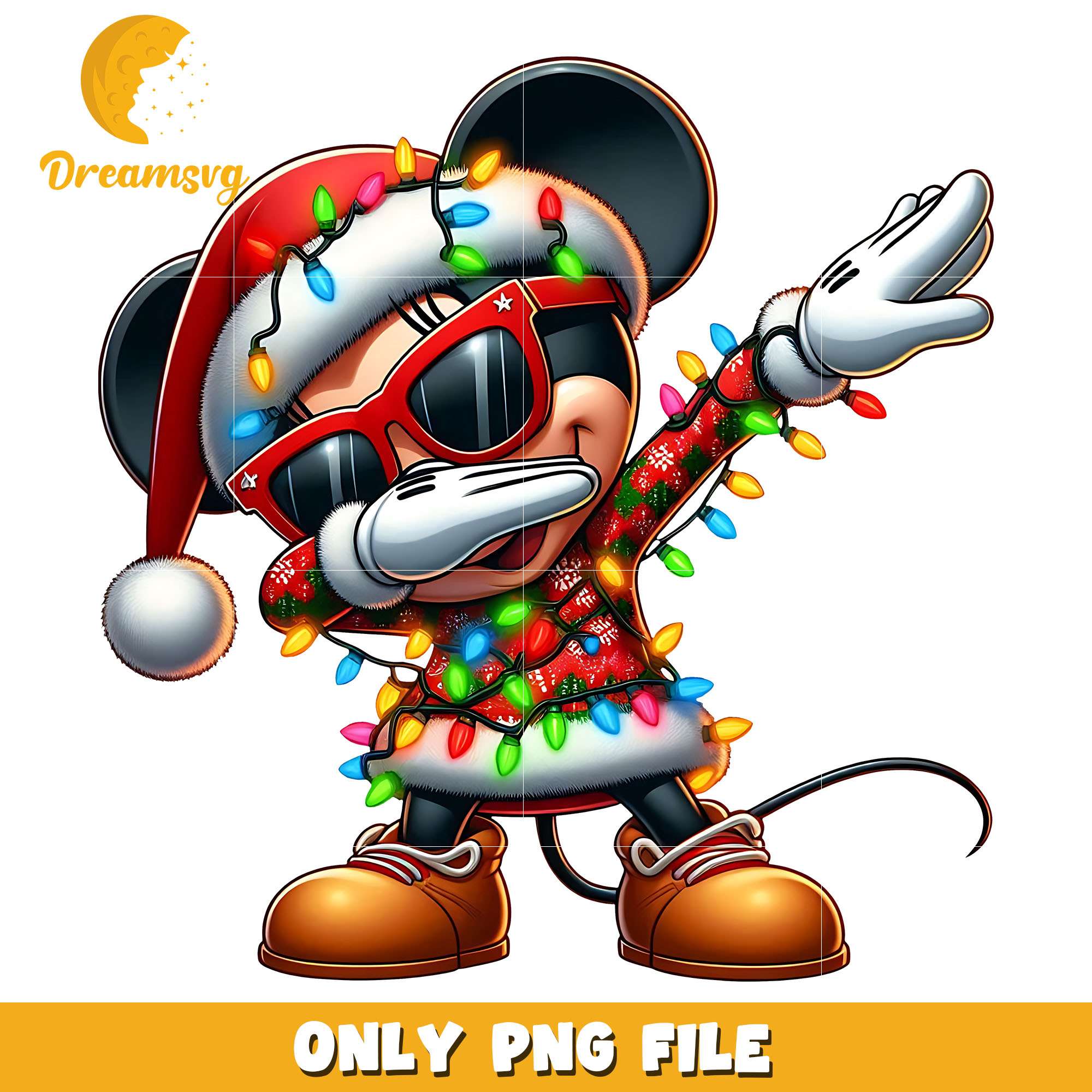 Santa minnie dab dance png, character png, christmas png