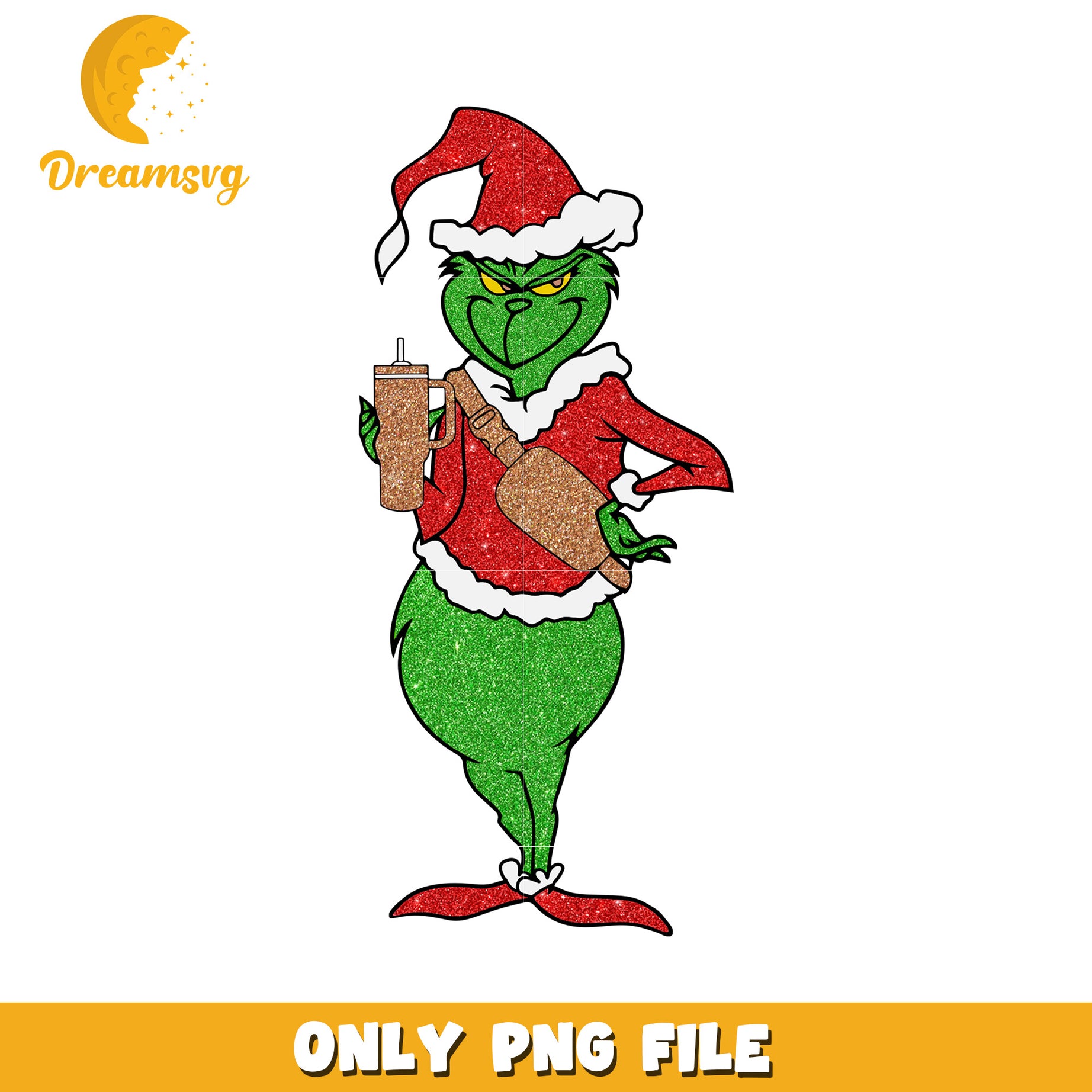 Santa costume grinch png, grinch toys png, grinch designs png