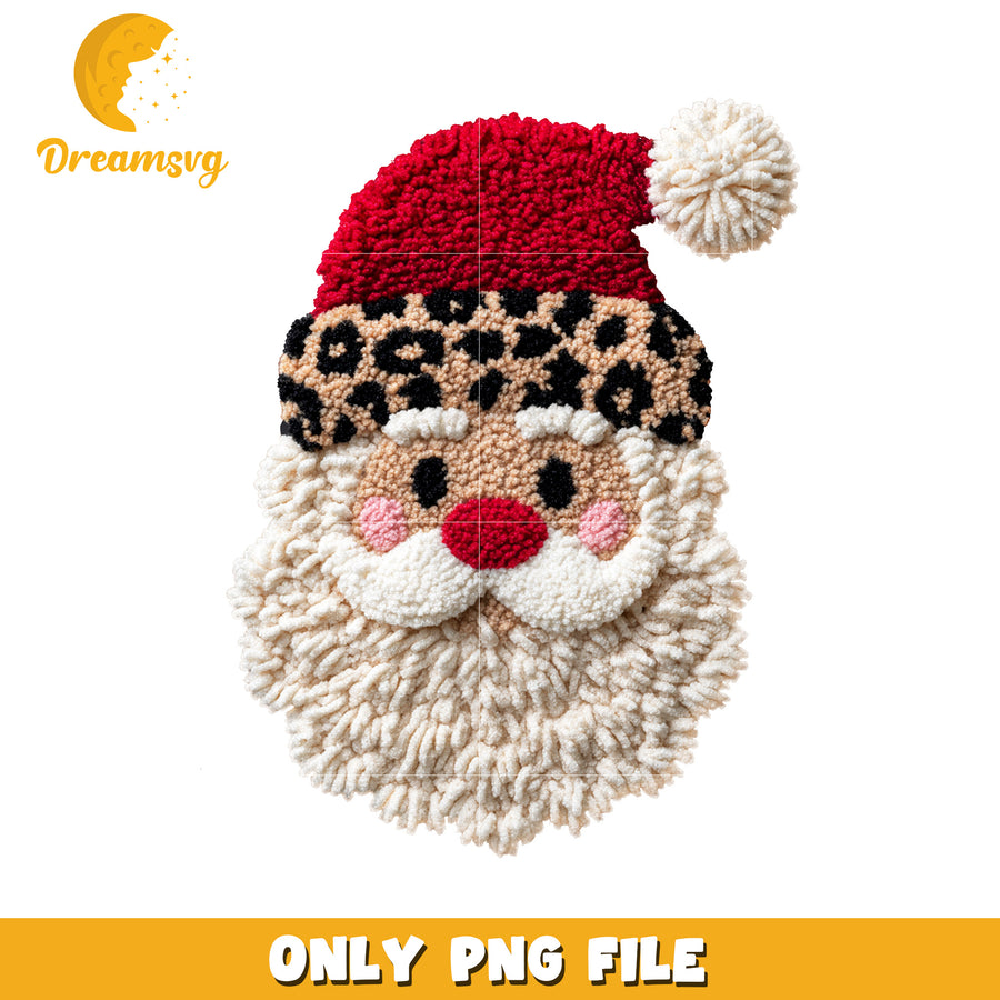 Santa head png, spirit christmas​​ png, holiday png