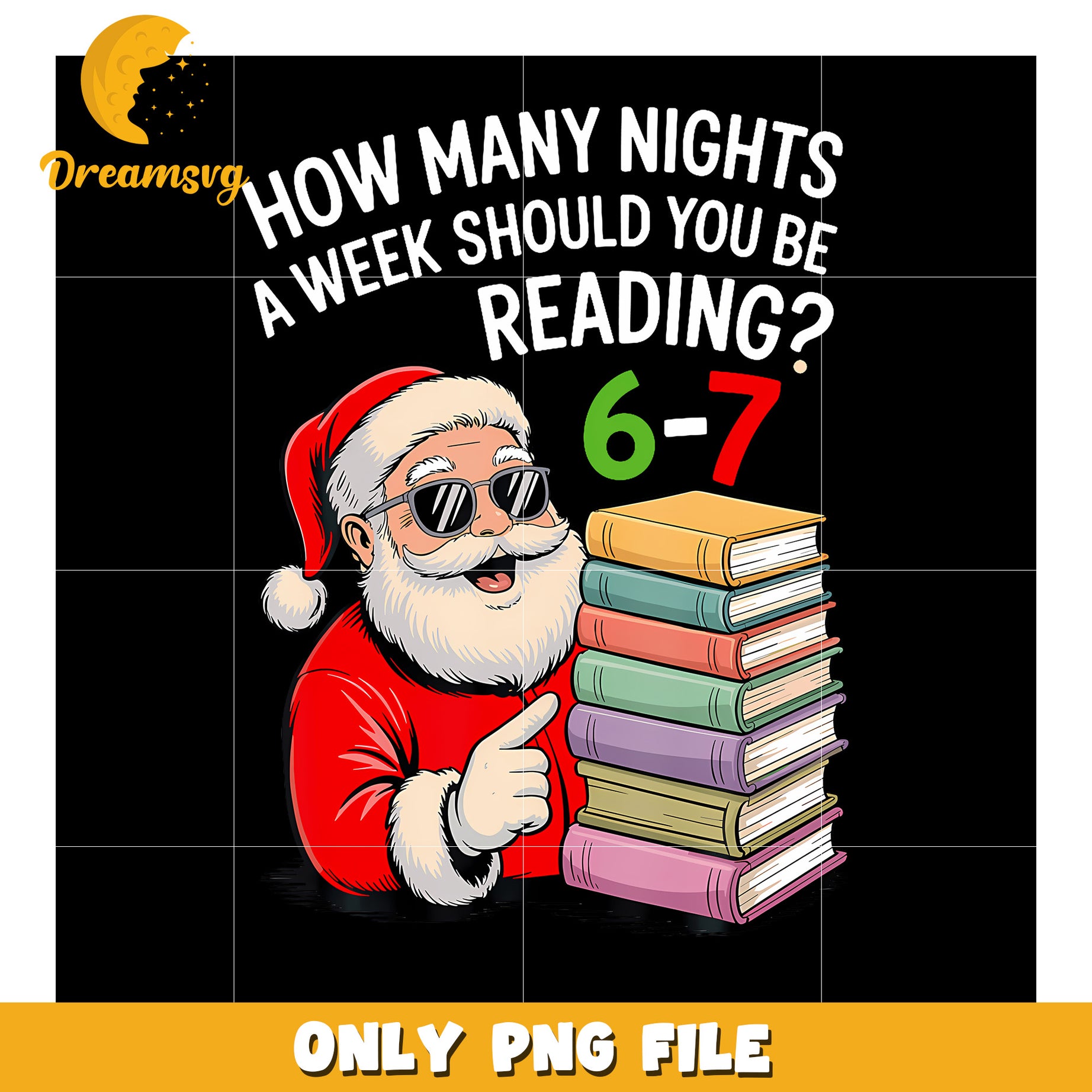 Santa howmany nights png, santa claus png, trending quotes png