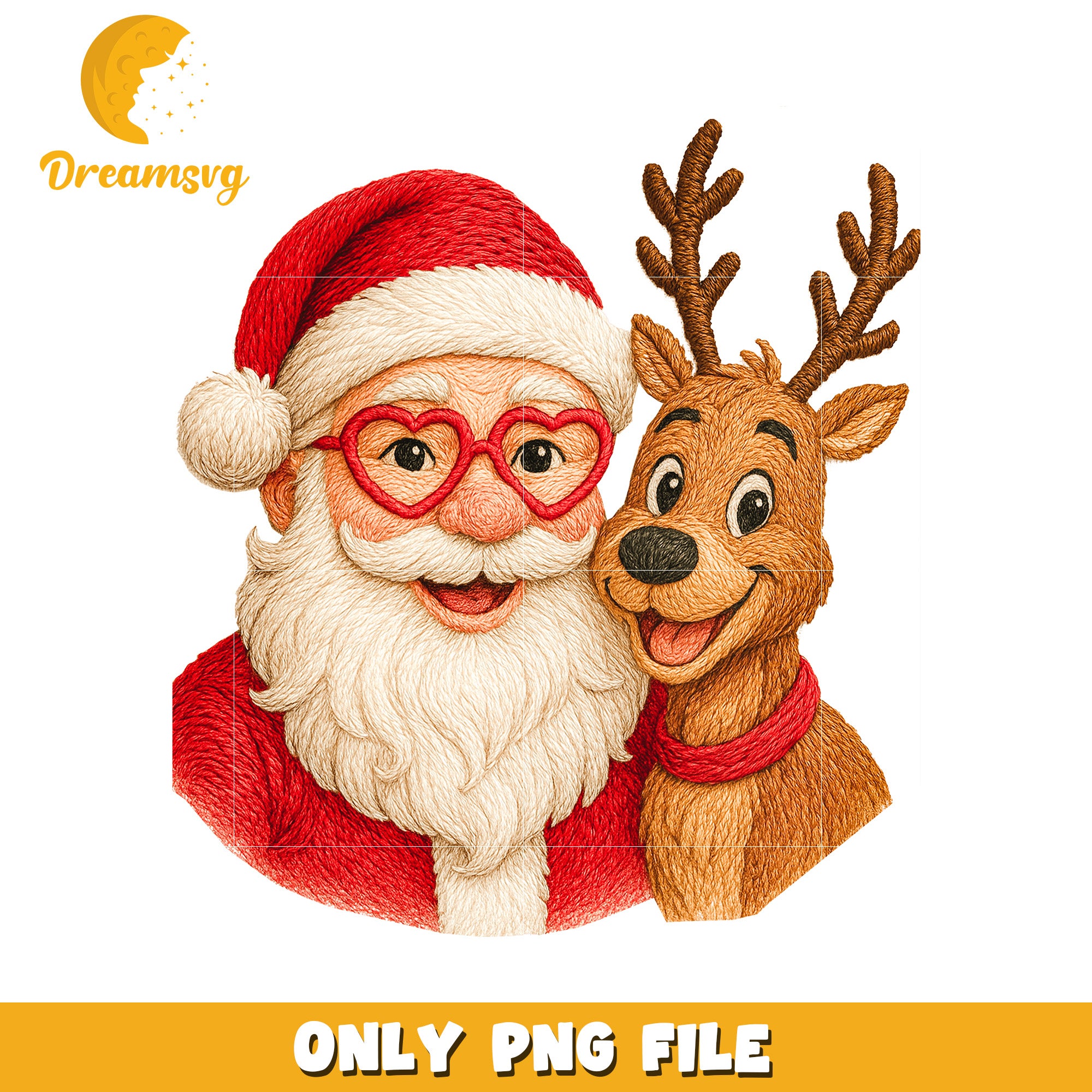 Santa reindeer png, christmas story png, christmas cartoon png