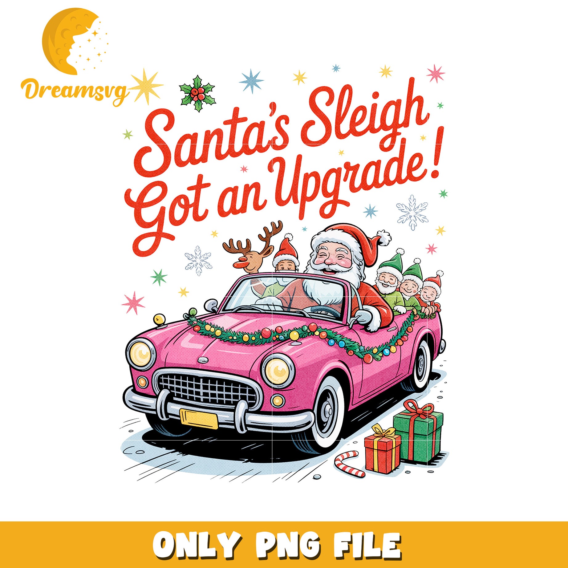 Santa sleigh png, christmas story png, christmas cartoon png