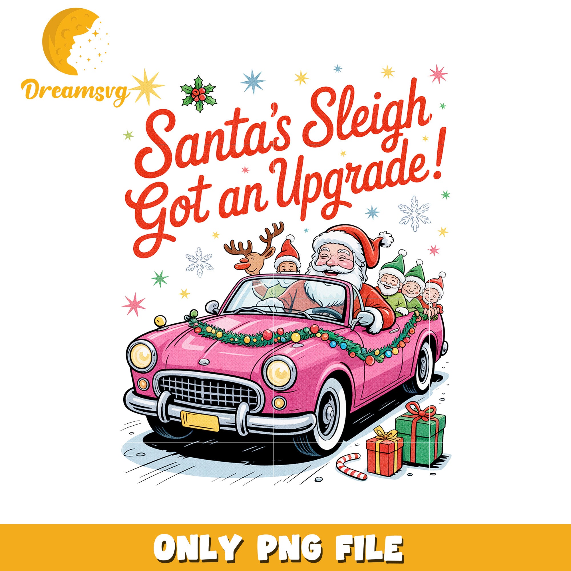 Santa sleigh png, christmas story png, christmas cartoon png
