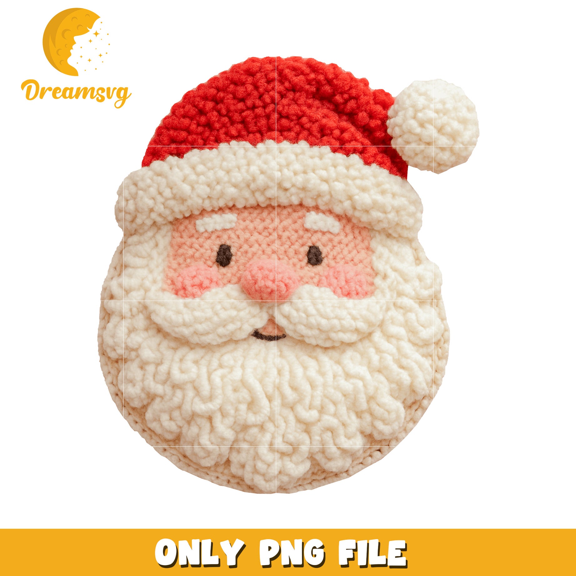 Santa yan crochet png, christmas story png, christmas cartoon png