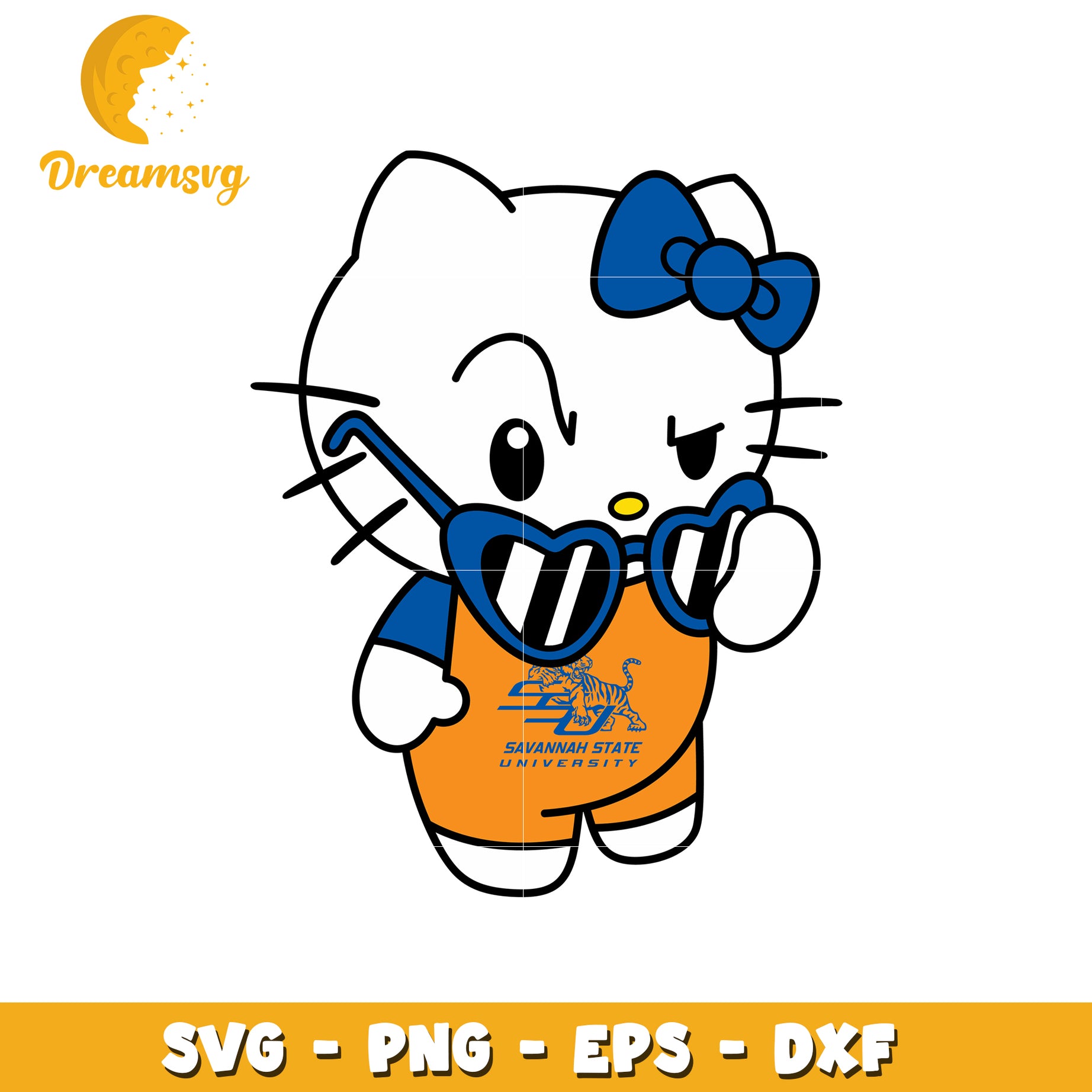 Savannah State Hello Kitty SVG