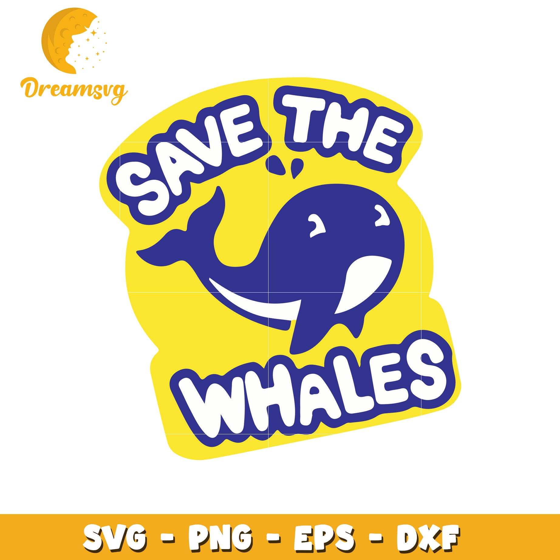 Save The Whales SVG Cut File