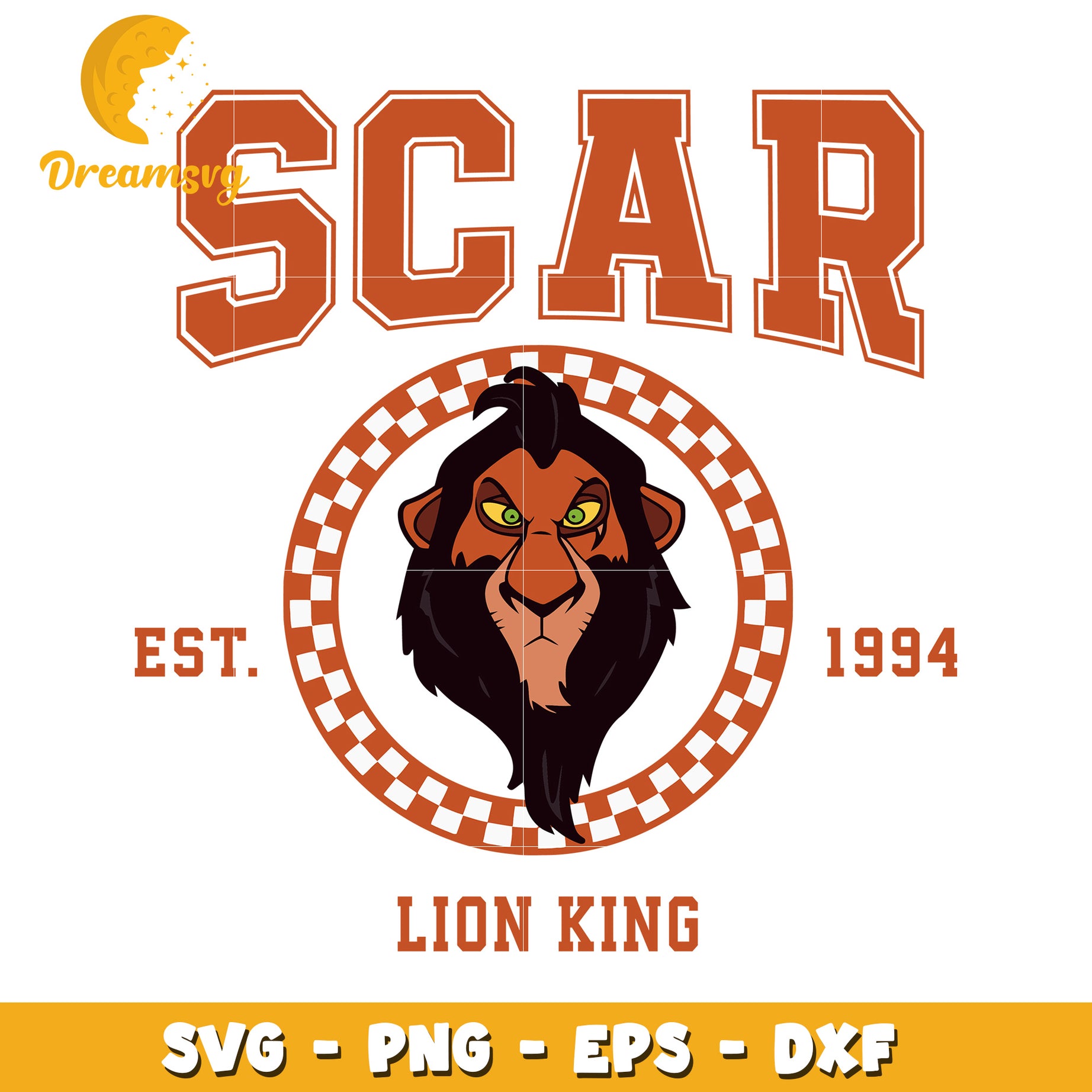 Scar Lion King SVG PNG EPS DXF