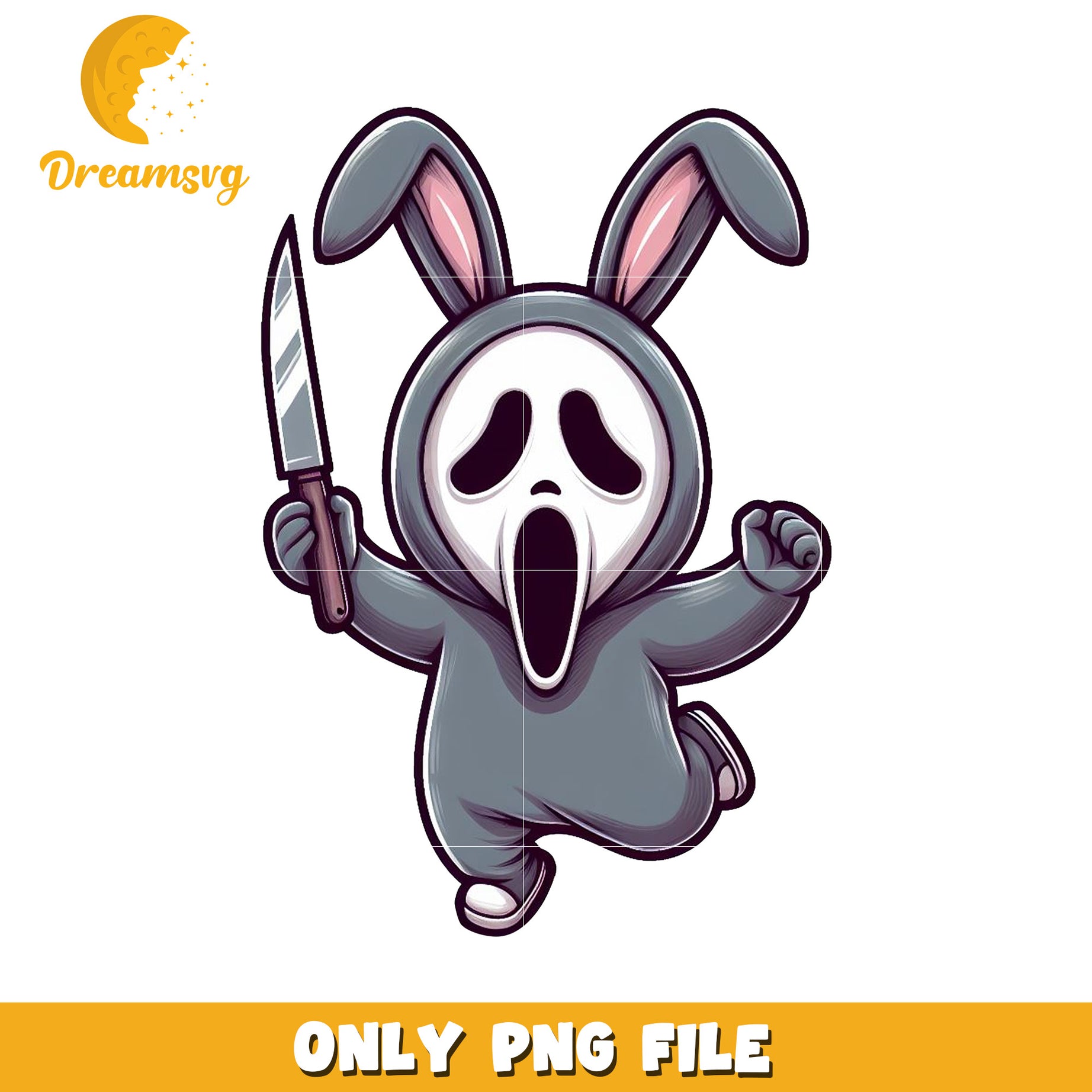 Scary Bunny PNG Halloween Costume