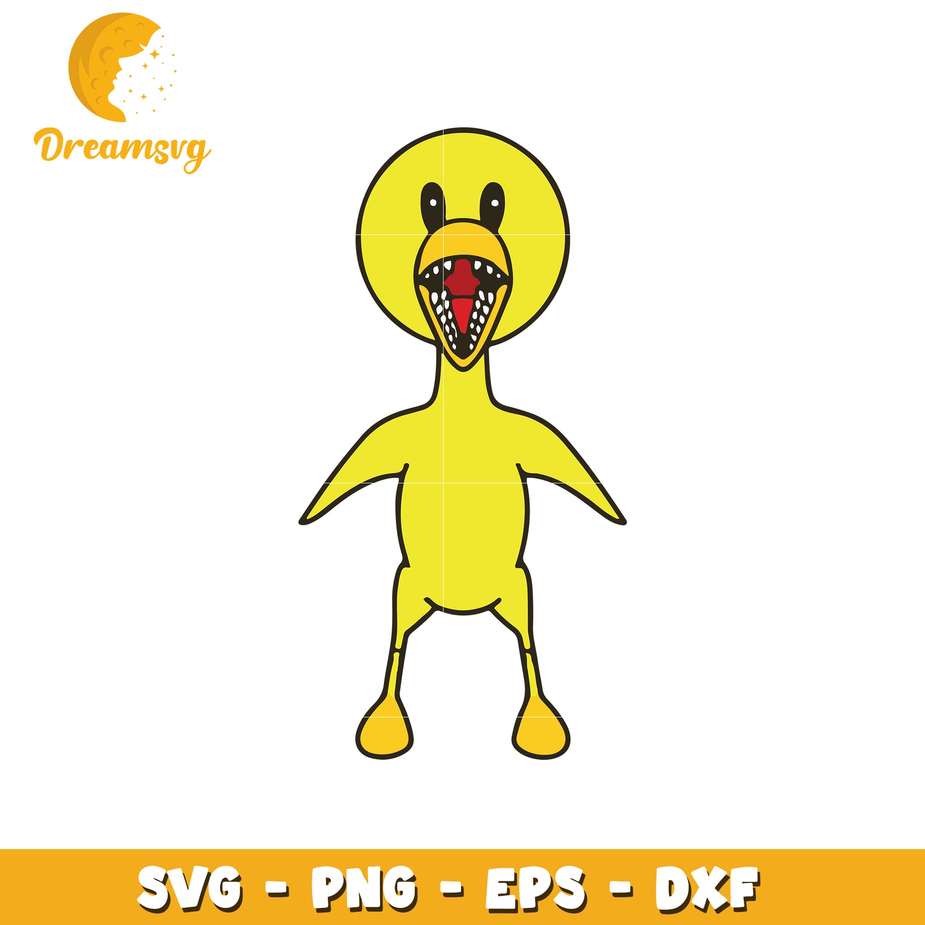 Scary Chick SVG PNG EPS DXF Cut File