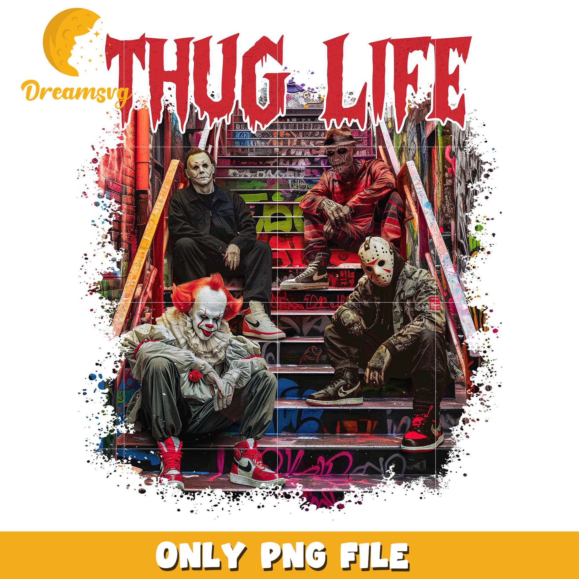 Scary characters thug life png, halloween games​​ png, halloween cookies​ png