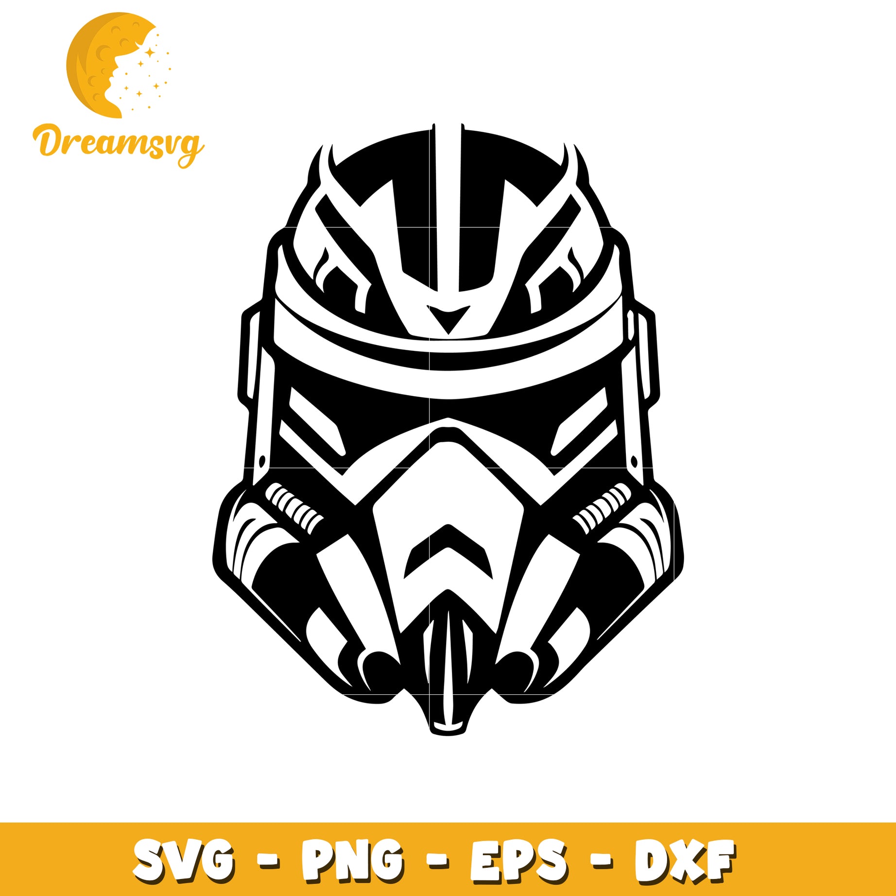 SciFi Helmet SVG PNG EPS DXF Cut File