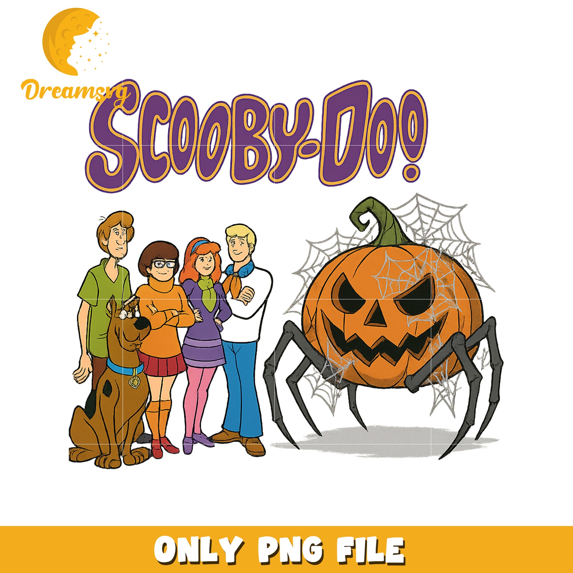 Scooby boo pumpkin png, scary scooby doo png, halloween scooby doo png