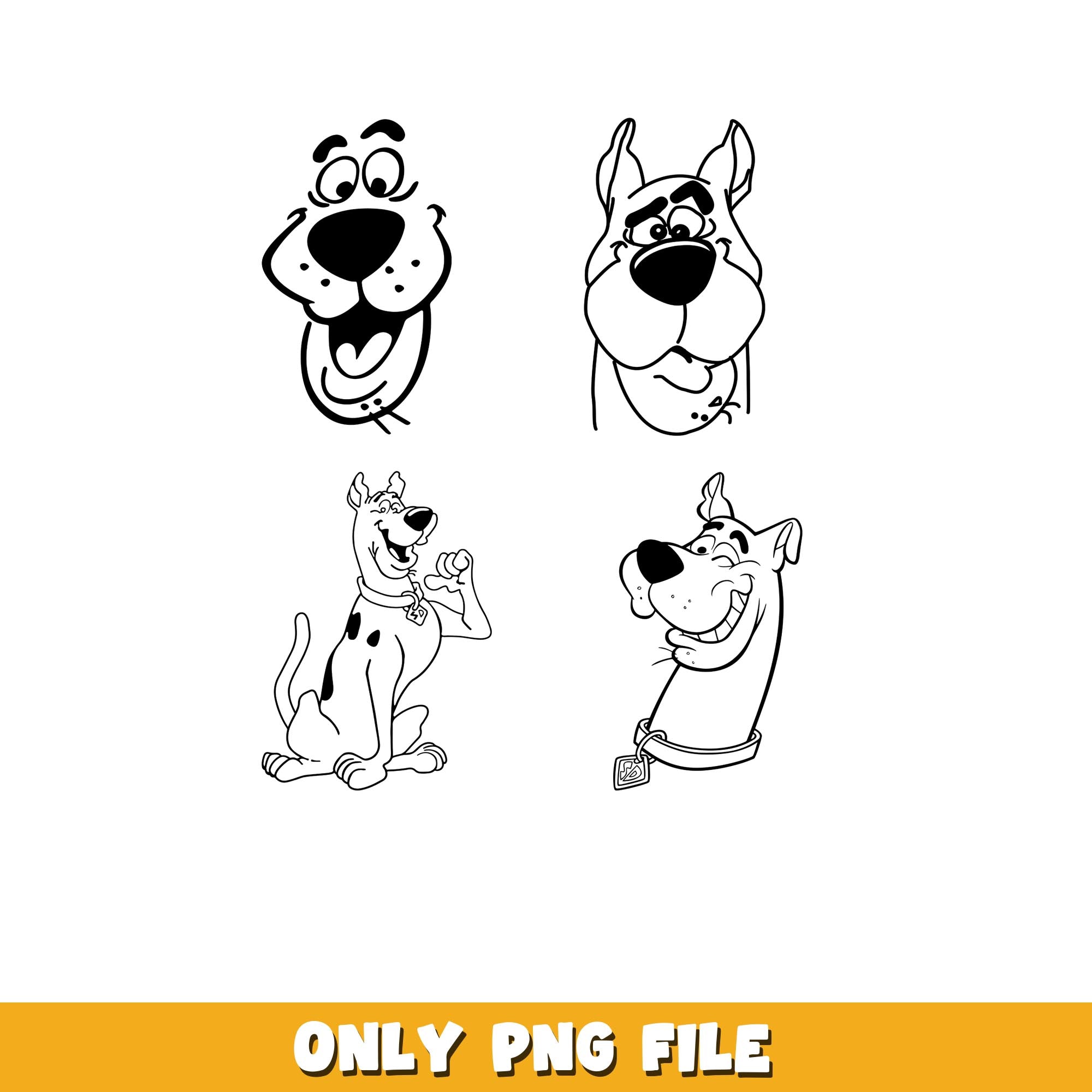 Scooby Doo coloring png, Scooby Doo bundle png, cartoon png – DreamSVG ...