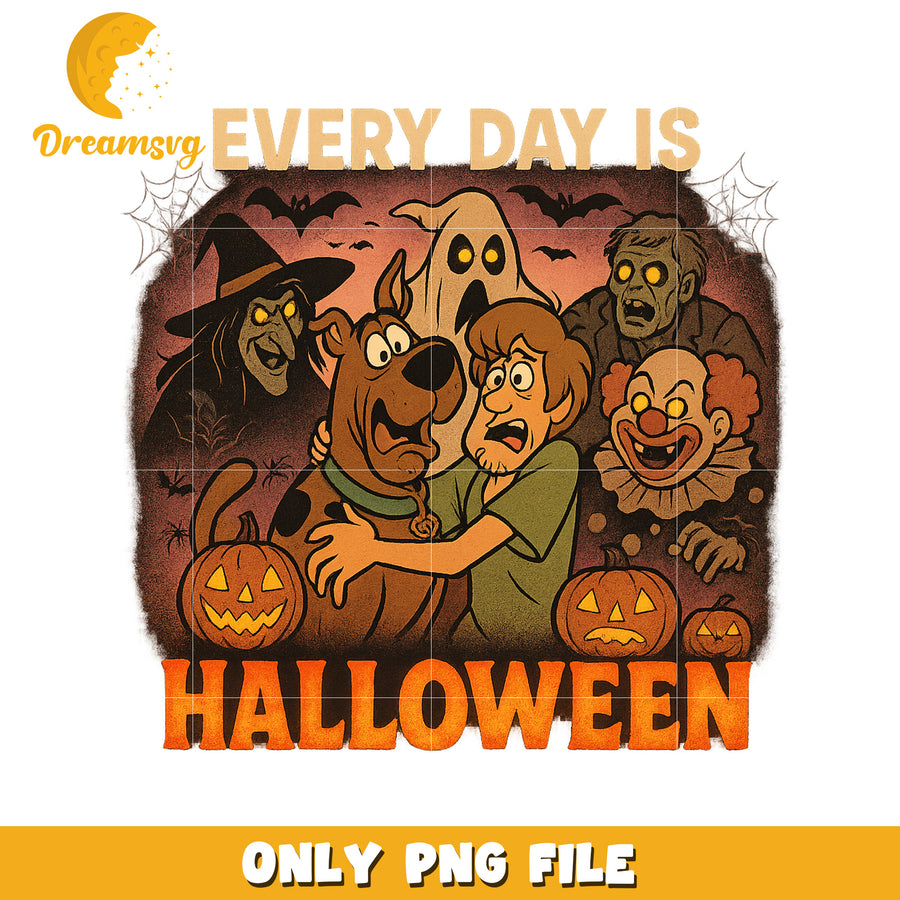 Scooby doo everyday is halloween png, scary scooby doo png, halloween scooby doo png