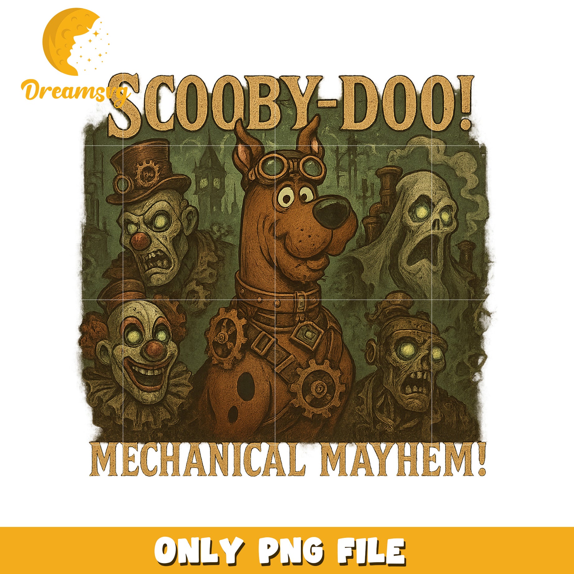 Scooby doo machaincal mayhem png, scary scooby doo png, halloween scooby doo png