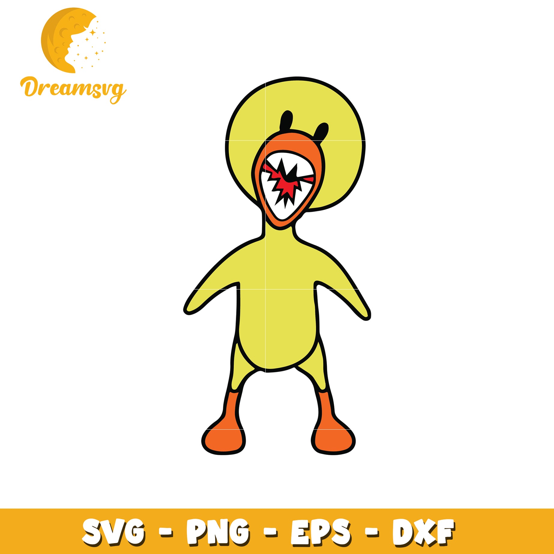 Screaming Duck SVG Cut File PNG EPS DXF