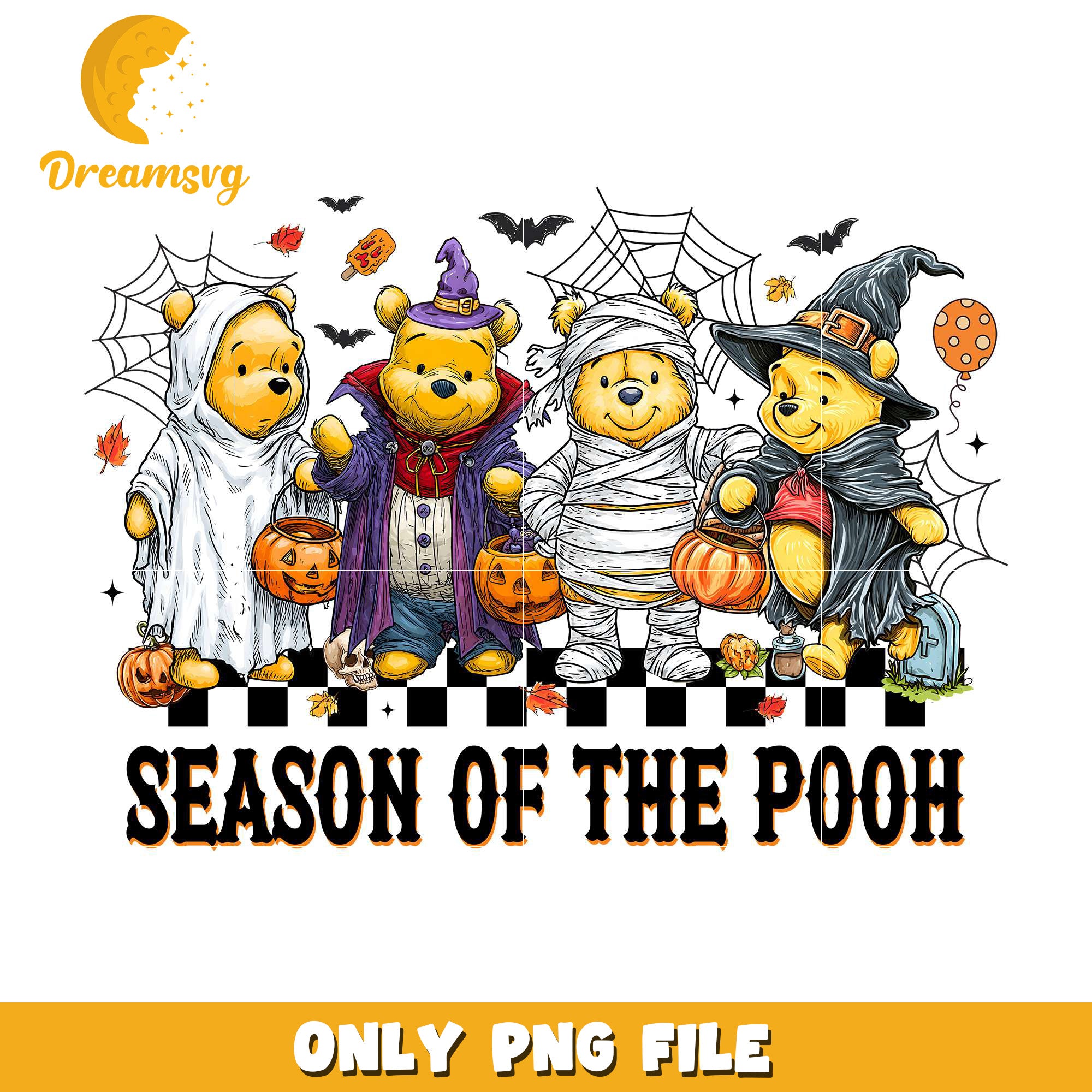 Season of the pooh png, halloween cartoons​ png, halloween movies​ png