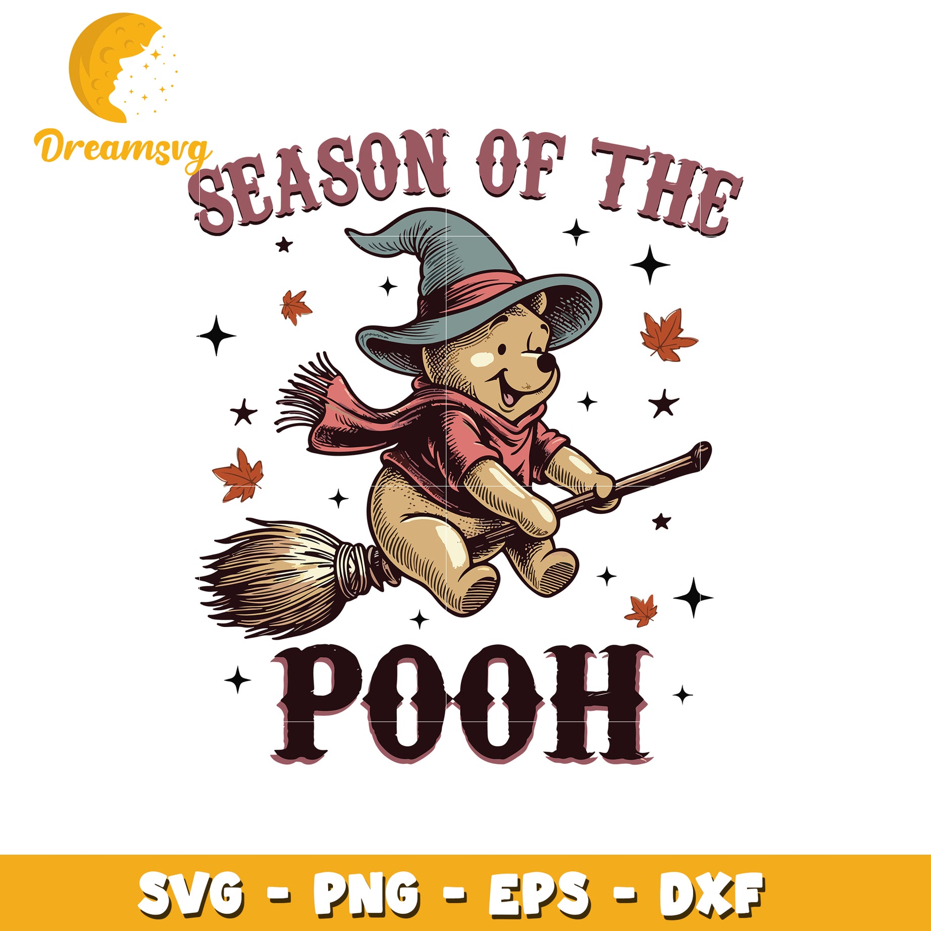 Season of the pooh svg, halloween candy svg, halloween characters svg