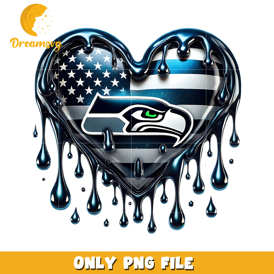 Seattle seahawks ball design png, nfl balll png, nfl teams png