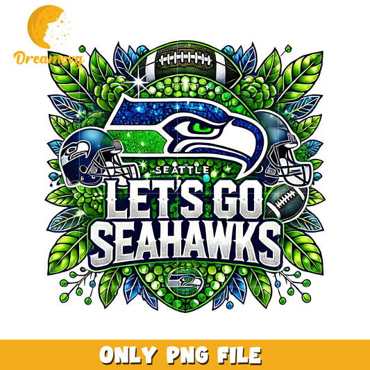 Seattle seahawks let's go png, nfl games png, nfl png