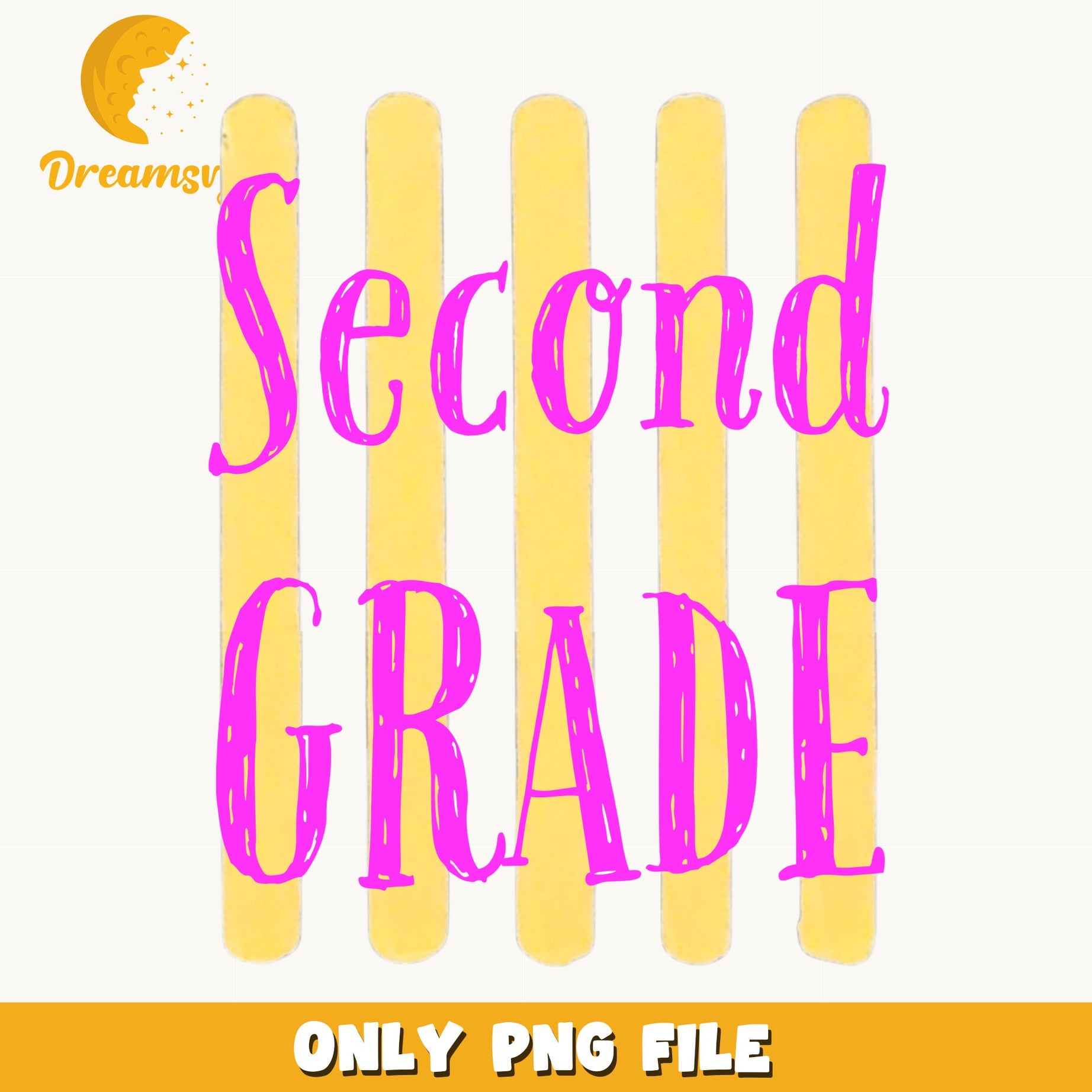 Second Grade PNG, Back To School PNG, Teacher Gift PNG