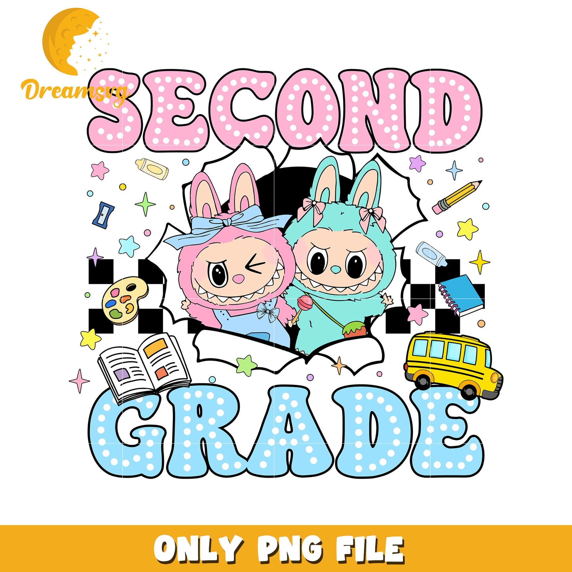 Second grade png, have a seat labubu​ png, labubu doll png