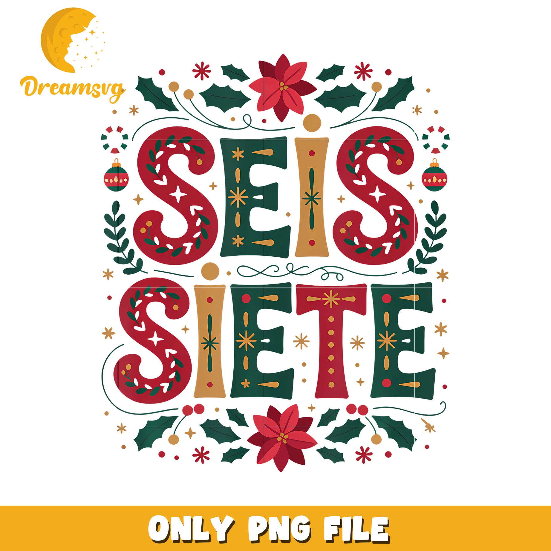 Seis siete png, funny saying png, viral meme png