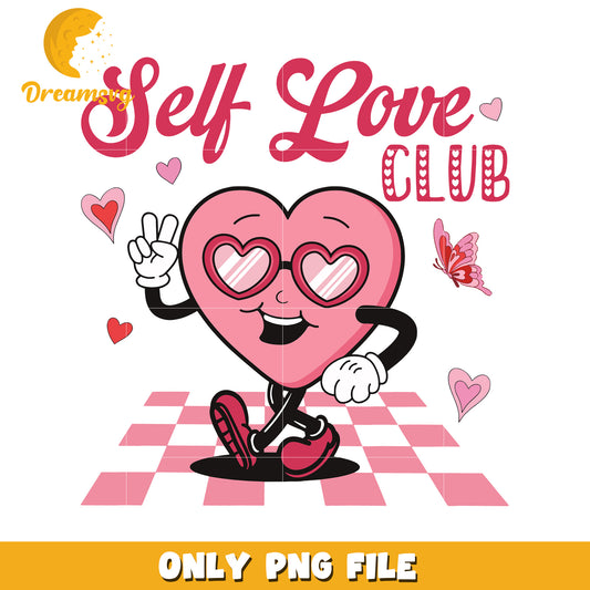 Self Love Club PNG Design