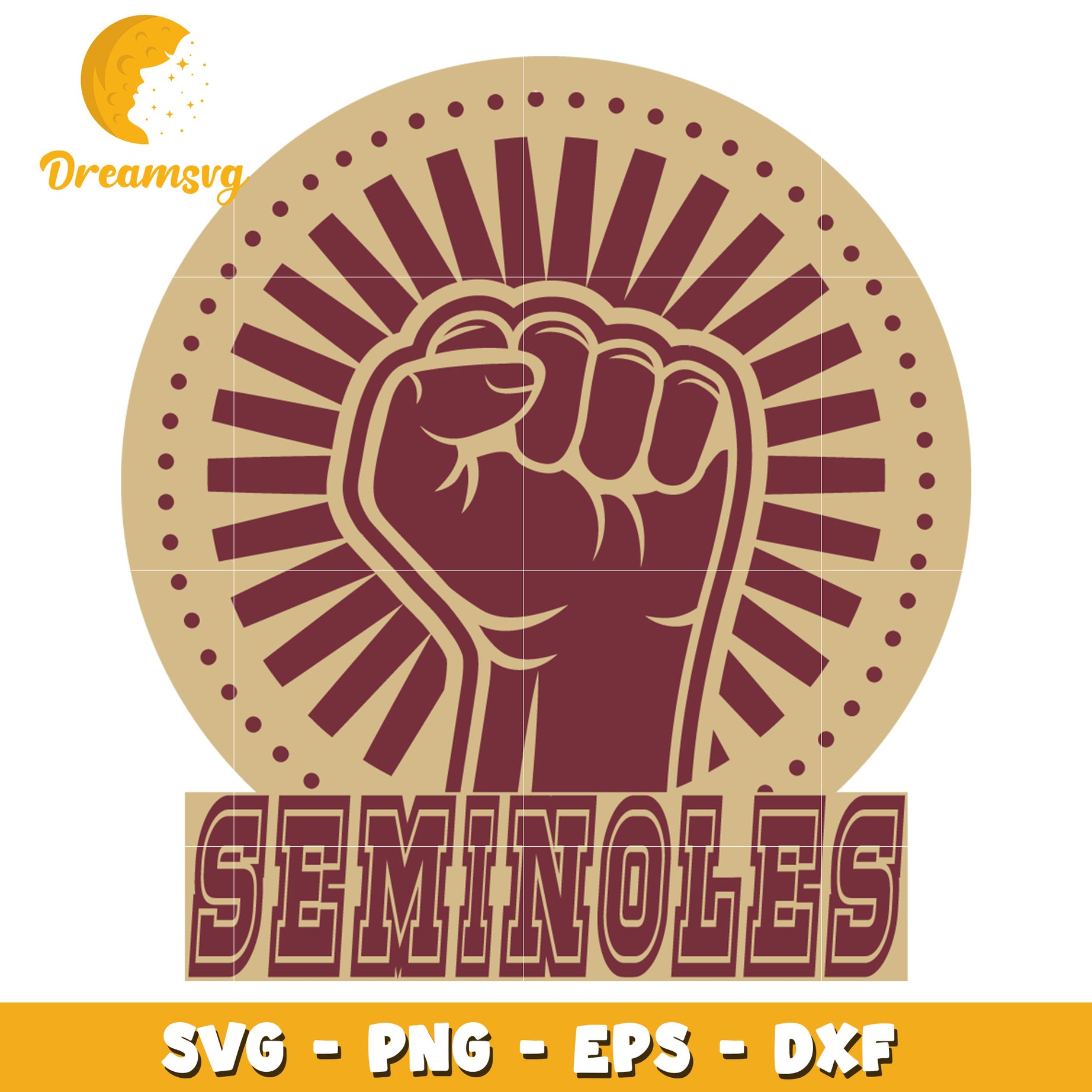 Seminoles Fist SVG PNG EPS DXF Cut File