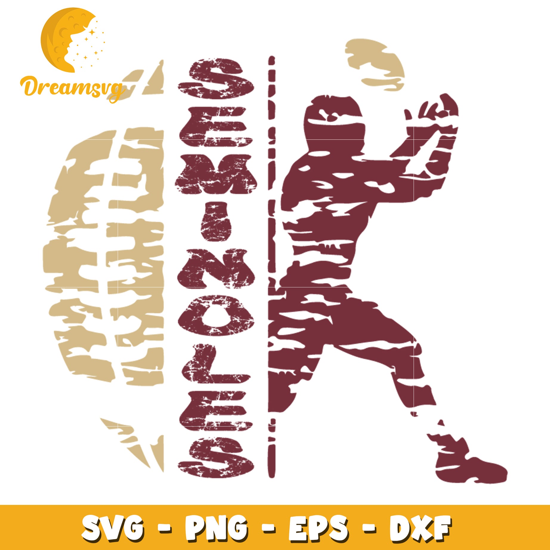 Seminoles Football SVG PNG EPS DXF