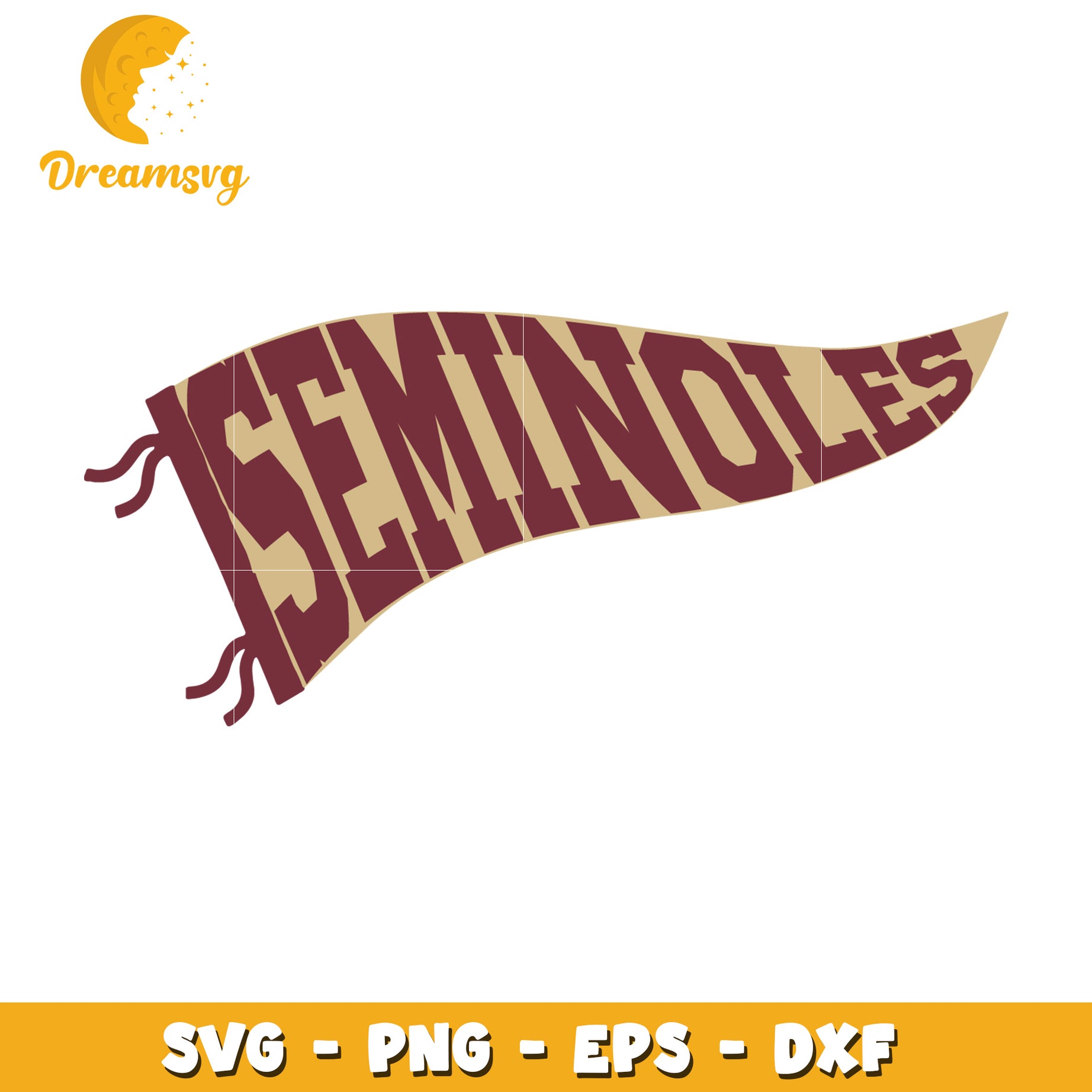 Seminoles Pennant SVG Cut File