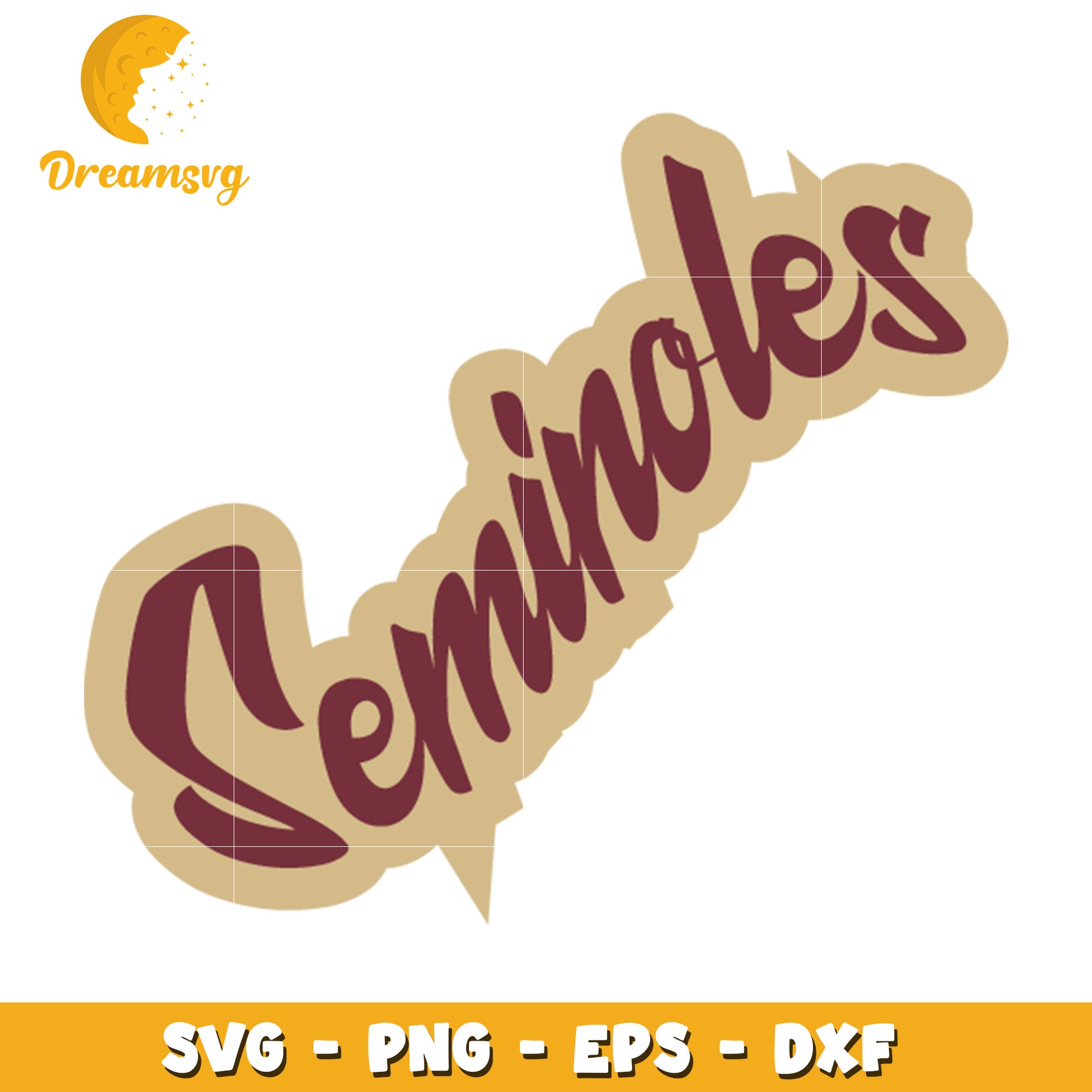 Seminoles SVG File for Creative Projects and Craft Design Use