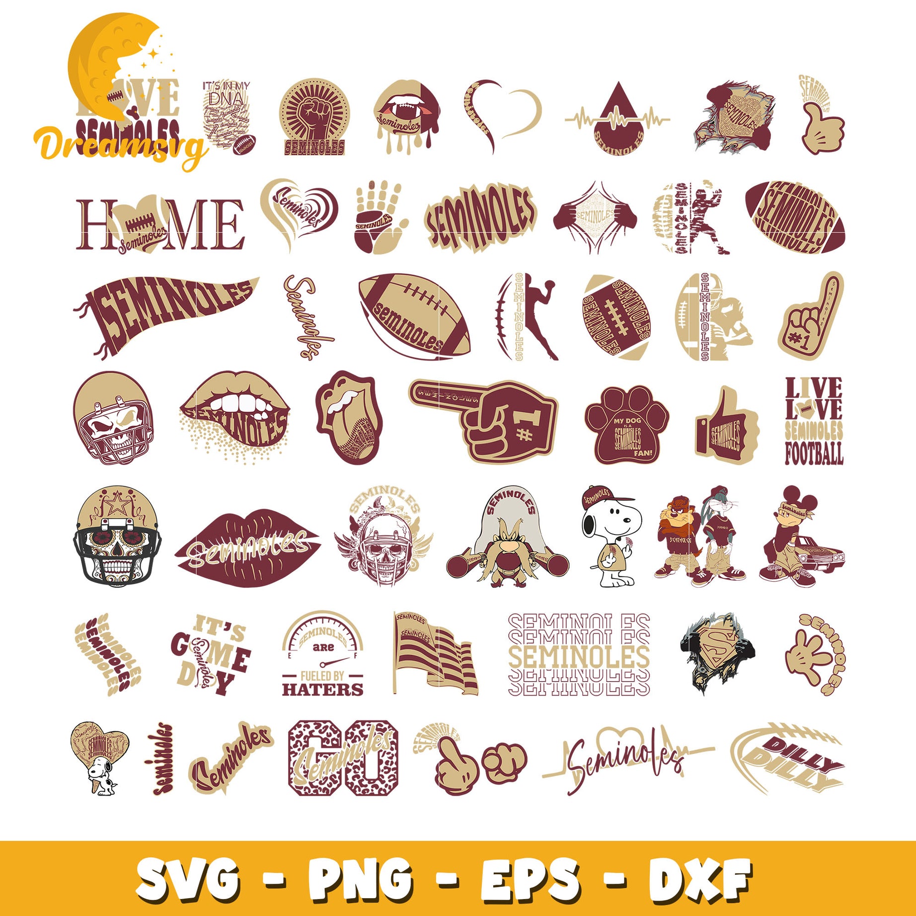 Florida state seminoles logo bundle svg, florida state seminole svg