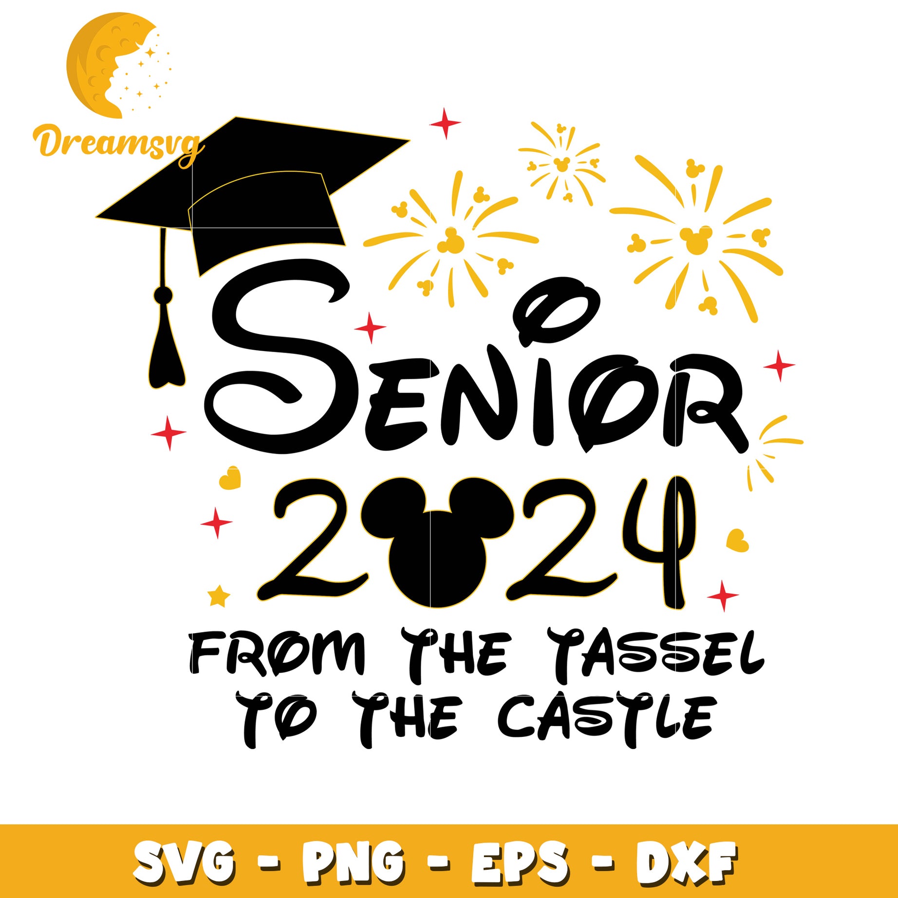 Senior 2024 Disney SVG Cut File