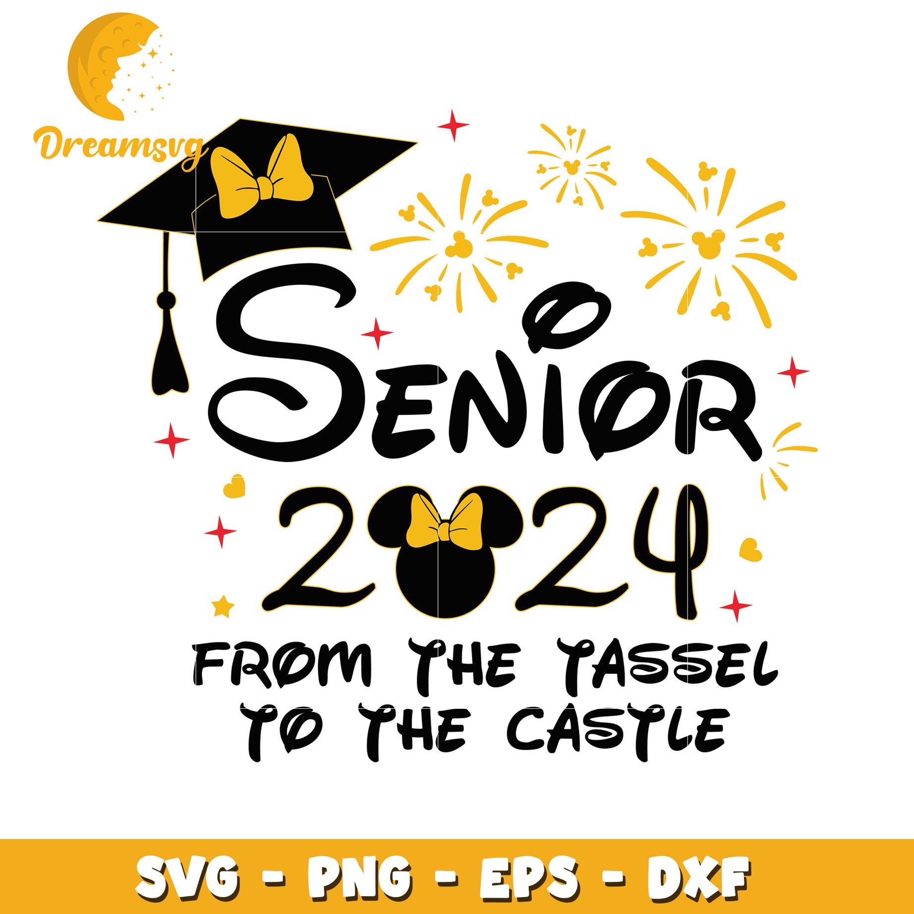 Senior 2024 SVG Graduation Disney